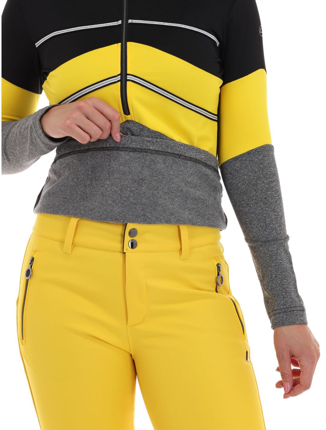 Luhta, Levi pullover women Black black, grey, yellow 