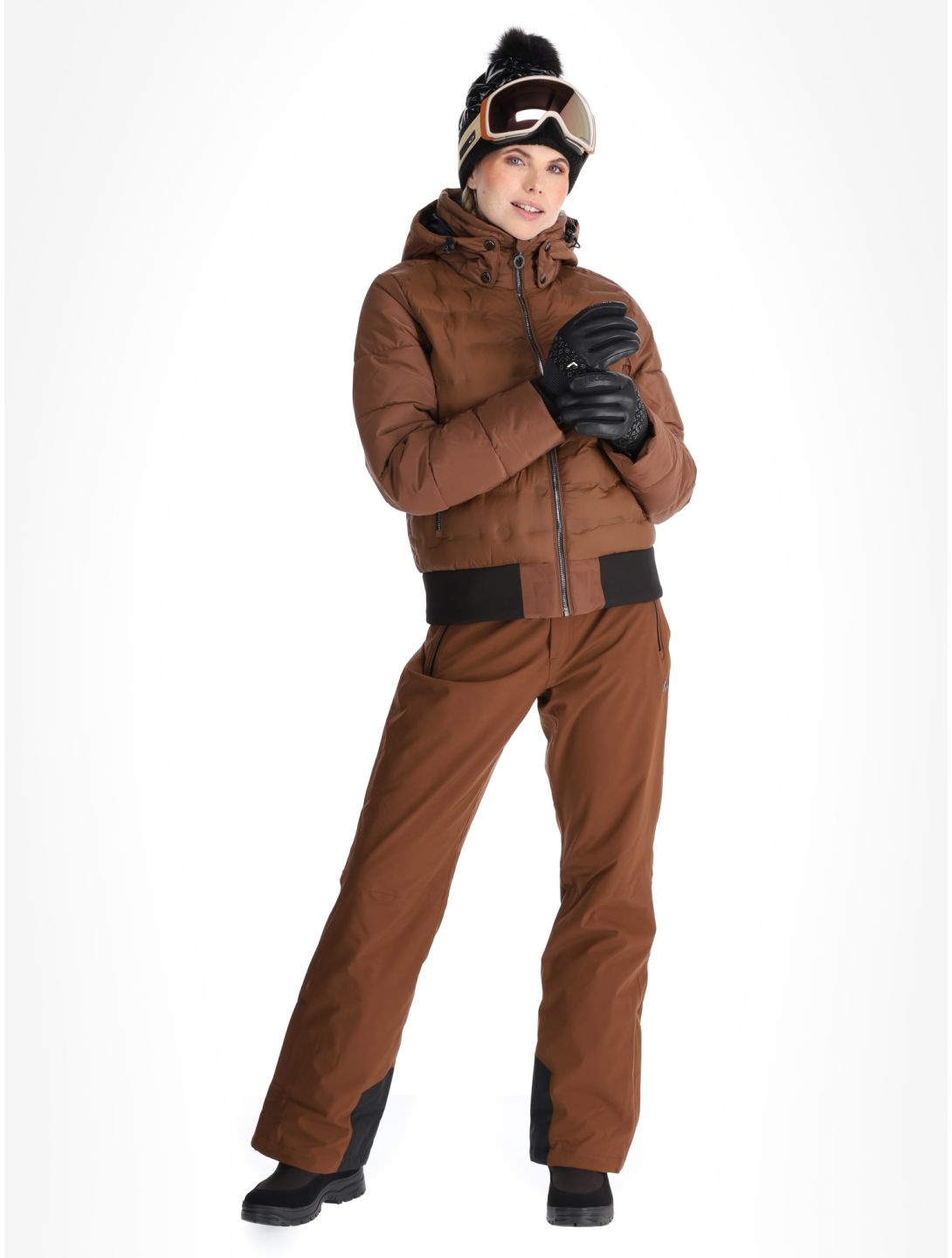 Luhta, Halhola ski jacket women Chocolat brown 