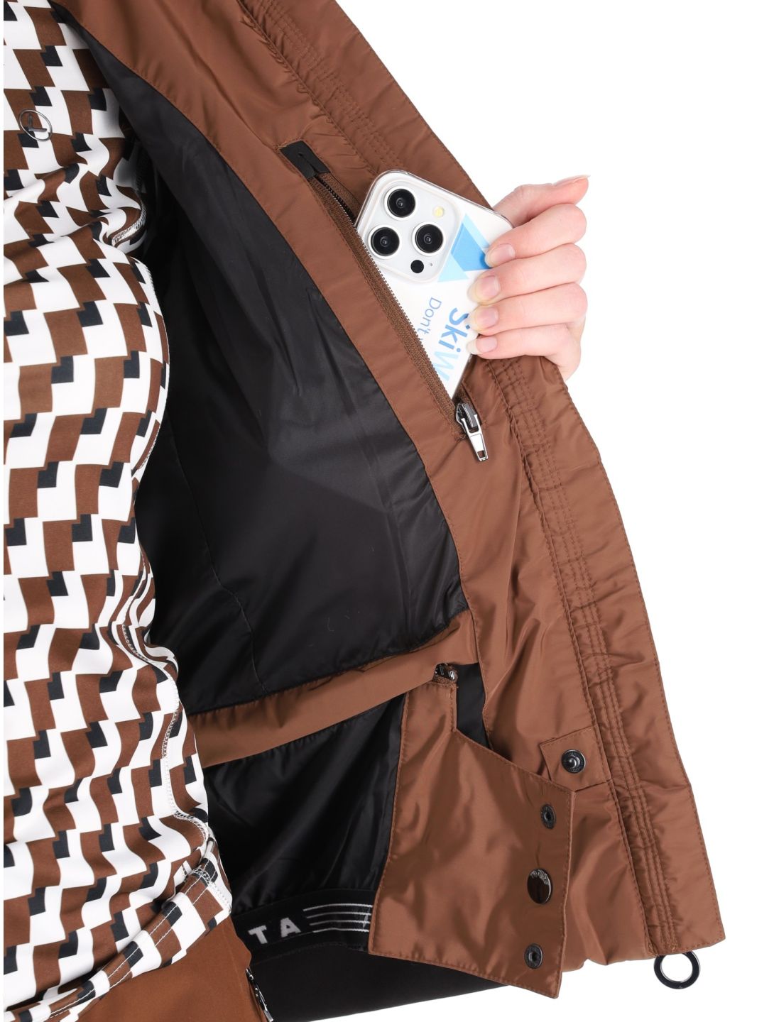 Luhta, Halhola ski jacket women Chocolat brown 