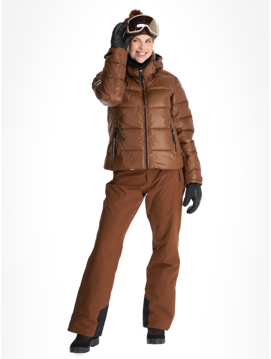 Luhta, Kallunki ski jacket women Chocolat brown 