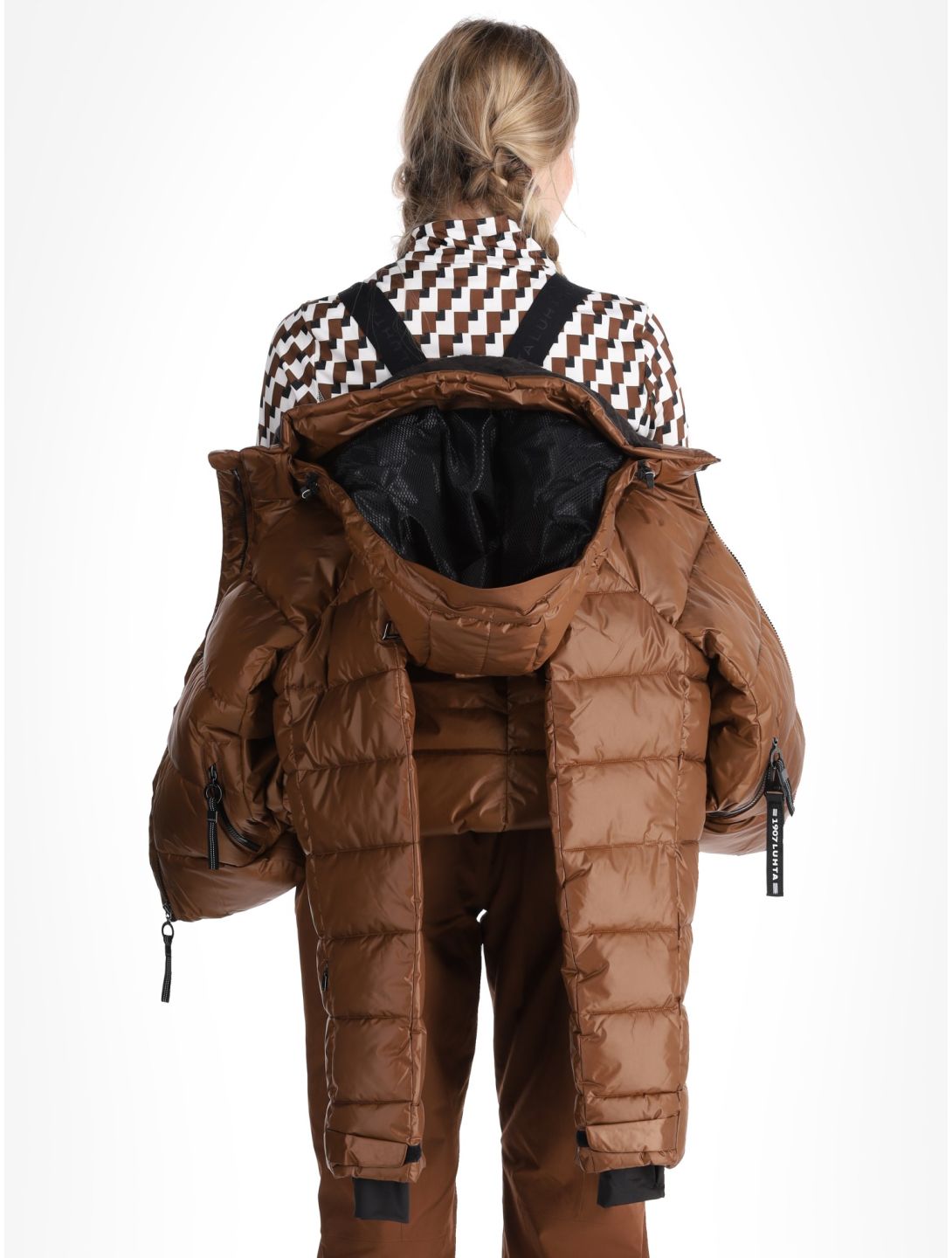 Luhta, Kallunki ski jacket women Chocolat brown 