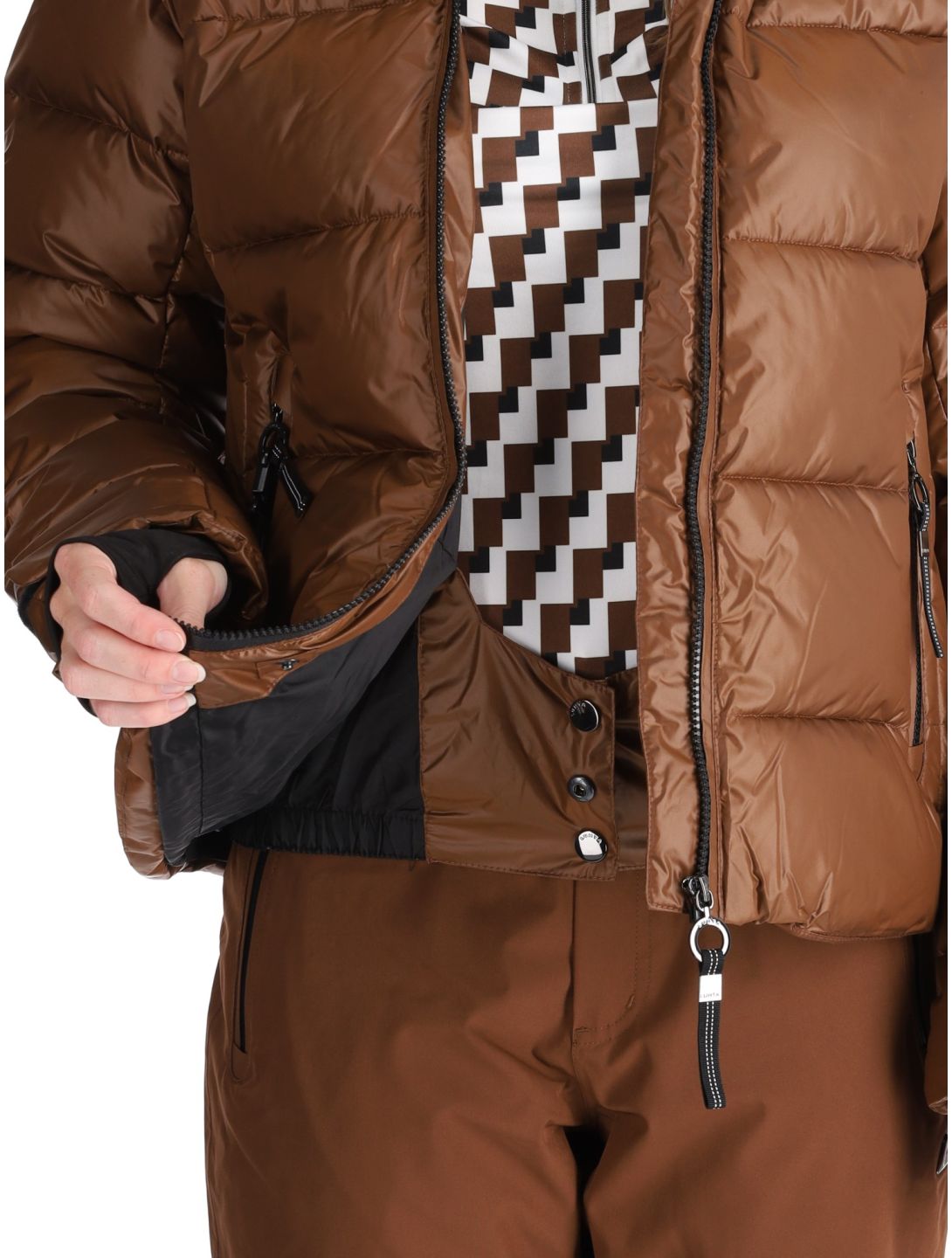 Luhta, Kallunki ski jacket women Chocolat brown 