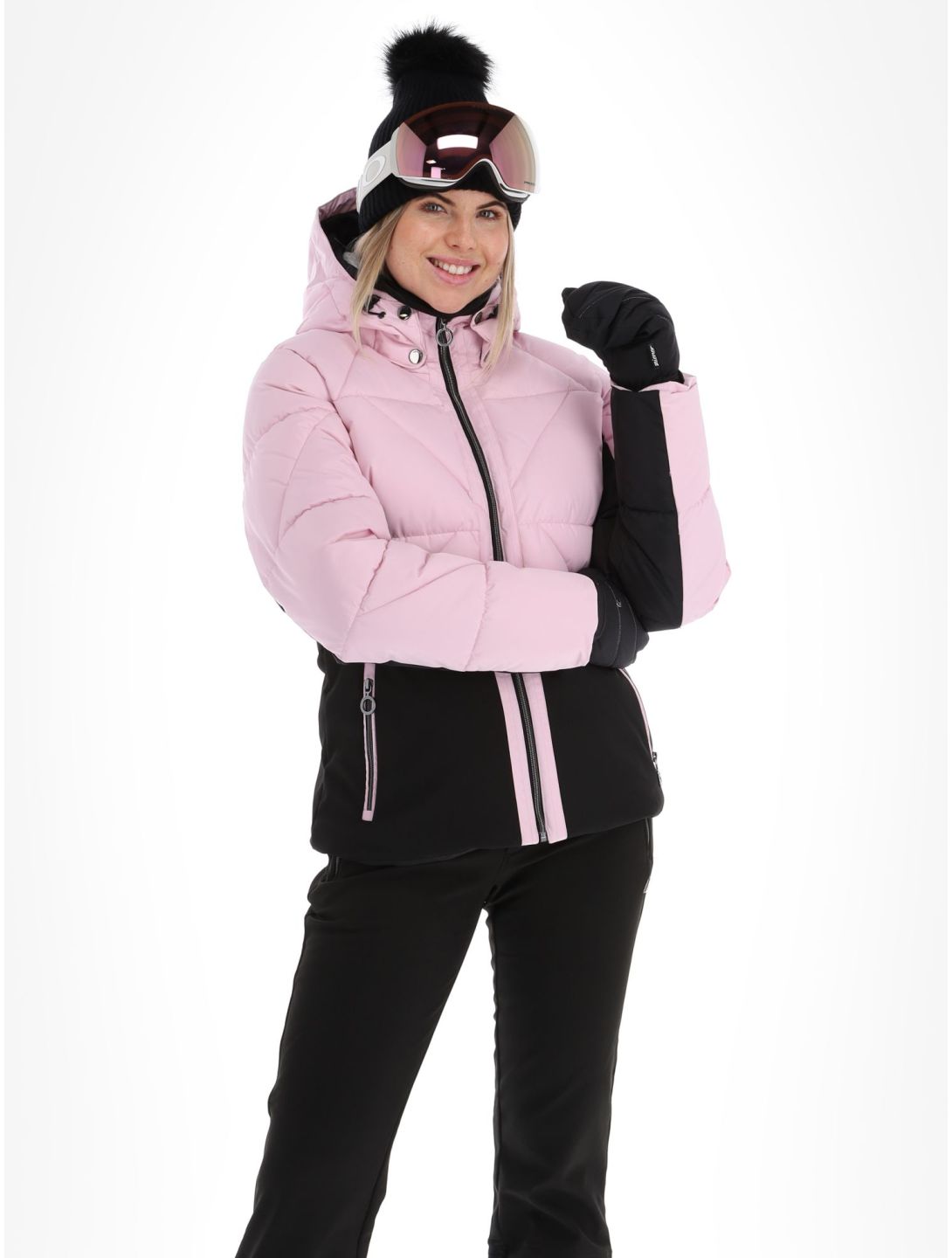 Pale pink ski on sale jacket