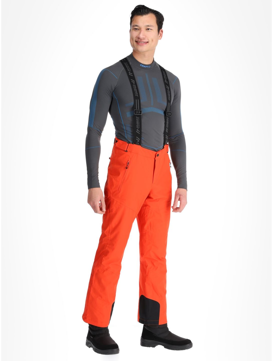 Maier Sports, Anton 2.1 ski pants men Paprika Flame orange 