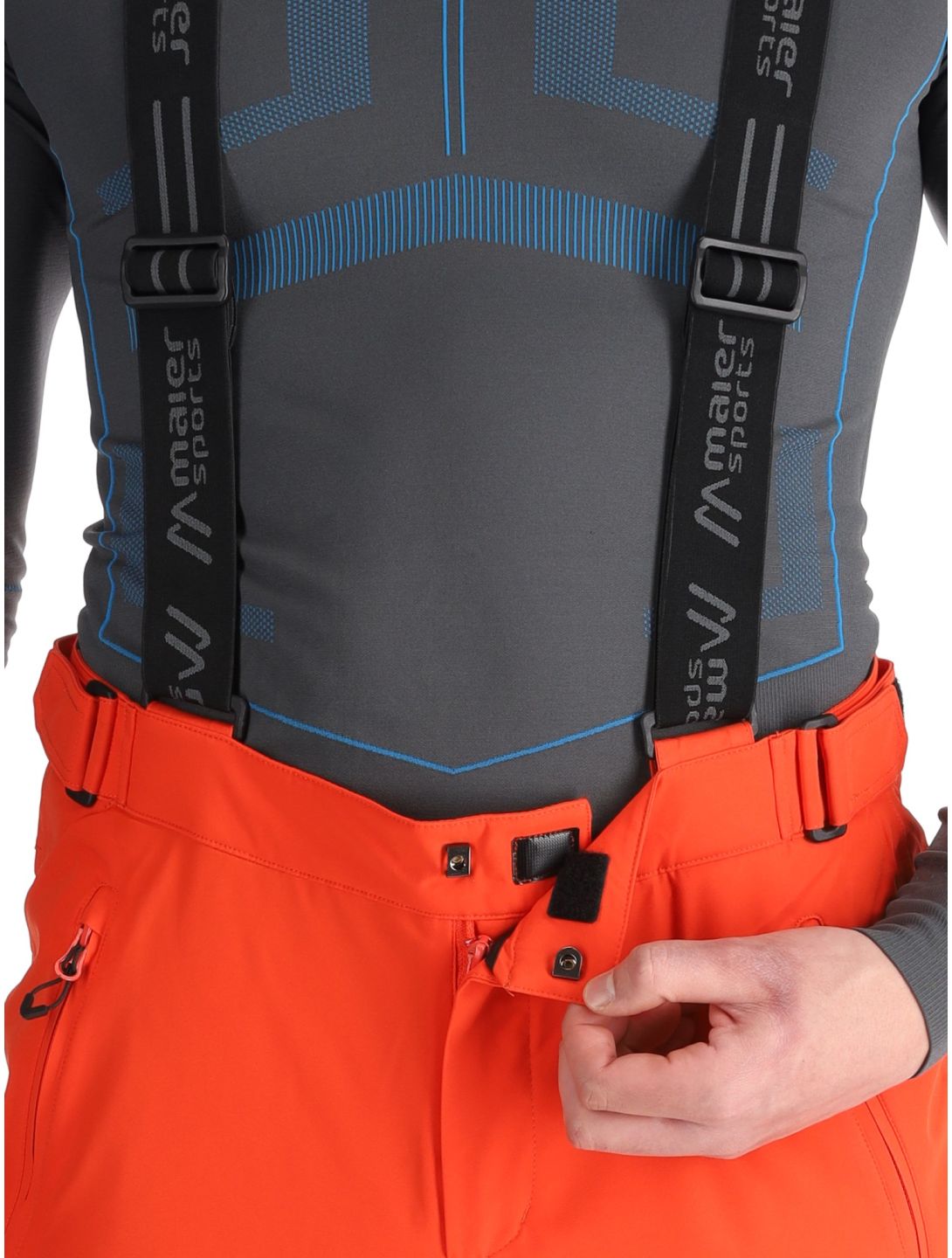 Maier Sports, Anton 2.1 ski pants men Paprika Flame orange 