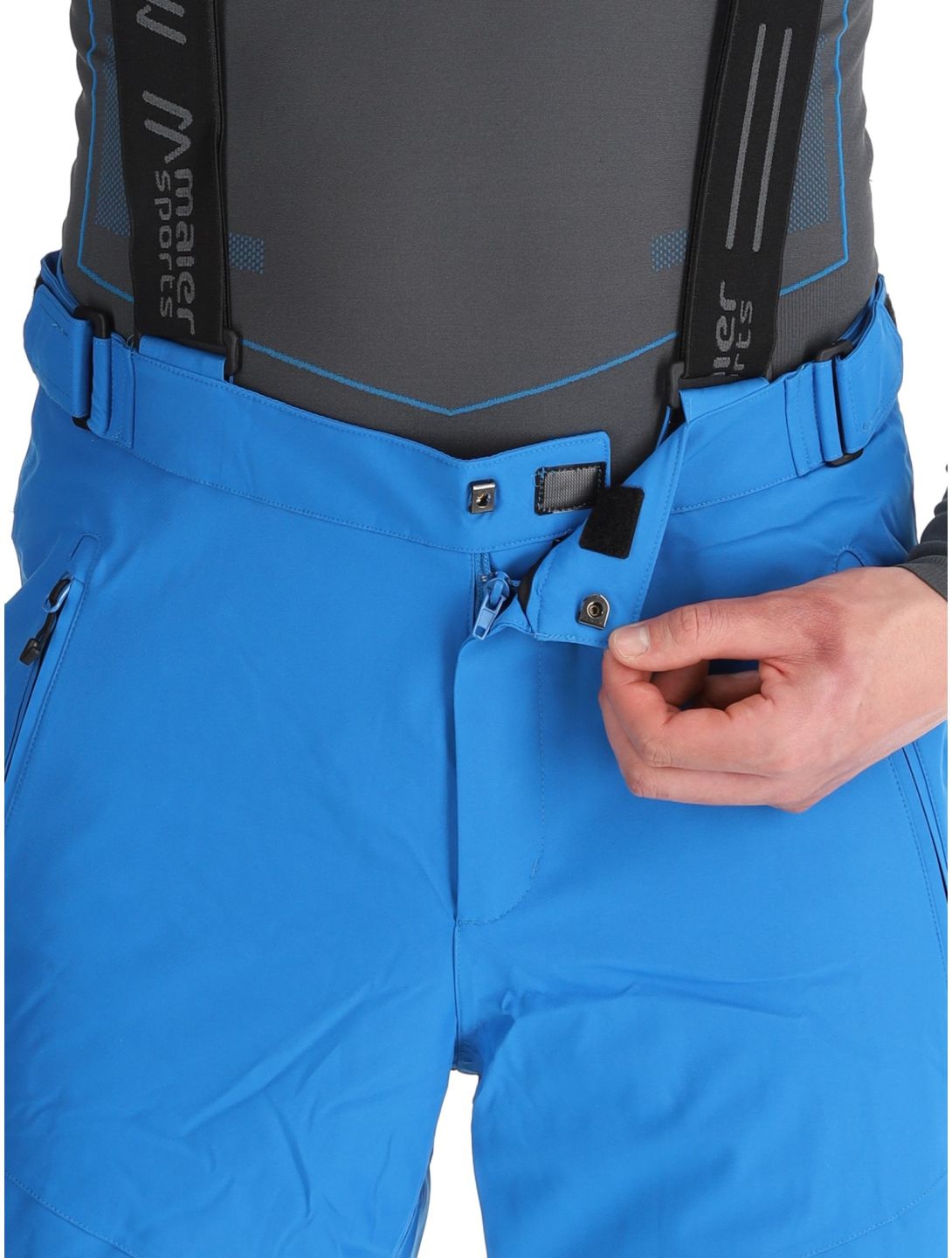 Maier Sports, Anton 2.1 ski pants long model men Imperial Blue blue 