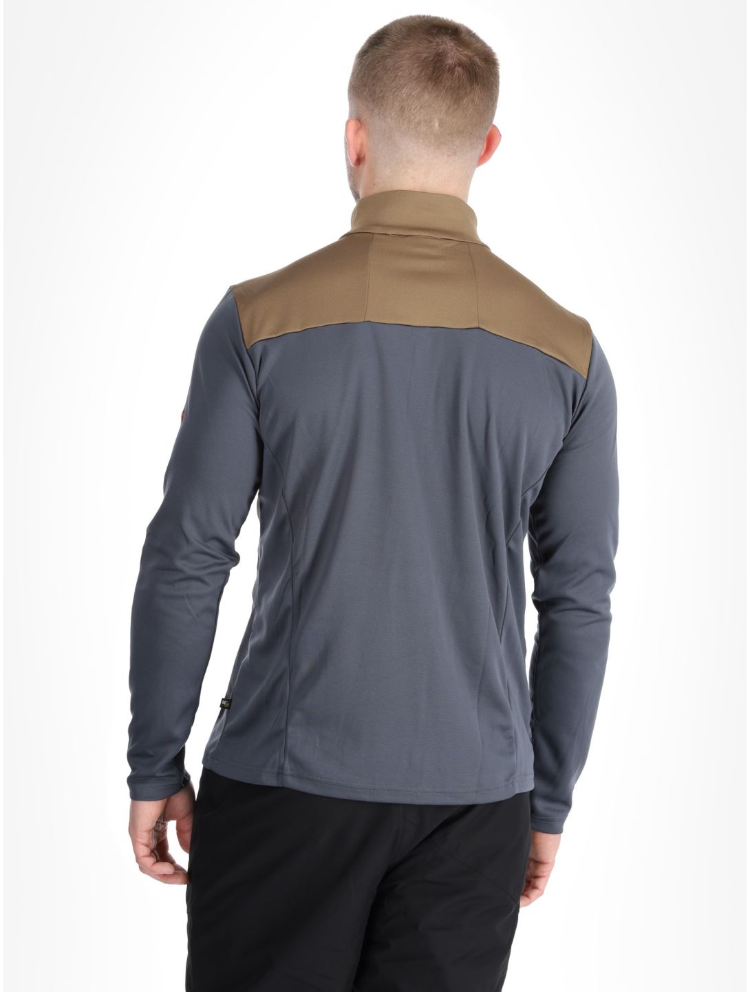 Maier Sports, Felian pullover men Graphite / Fawn brown, grey 