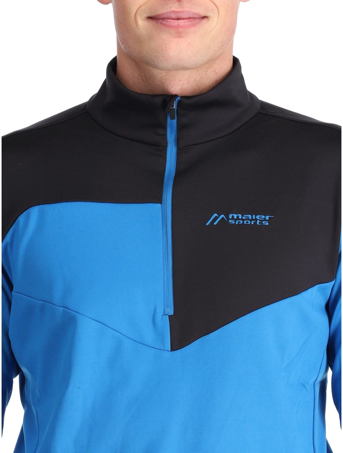 Maier Sports, Felian pullover men Imperial Blue / Black black, blue 