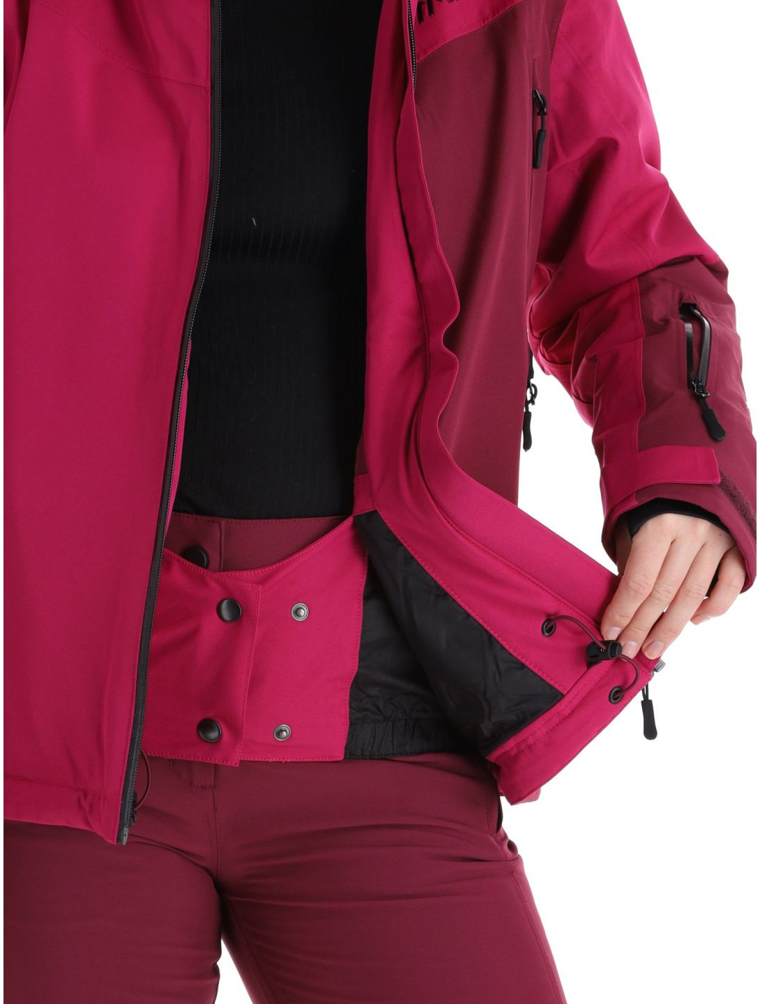 Maier Sports, Nuria ski jacket women Magenta / Cherry Wine burgundy, purple 