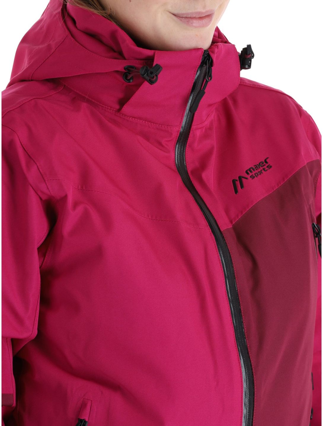 Maier Sports, Nuria ski jacket women Magenta / Cherry Wine burgundy, purple 