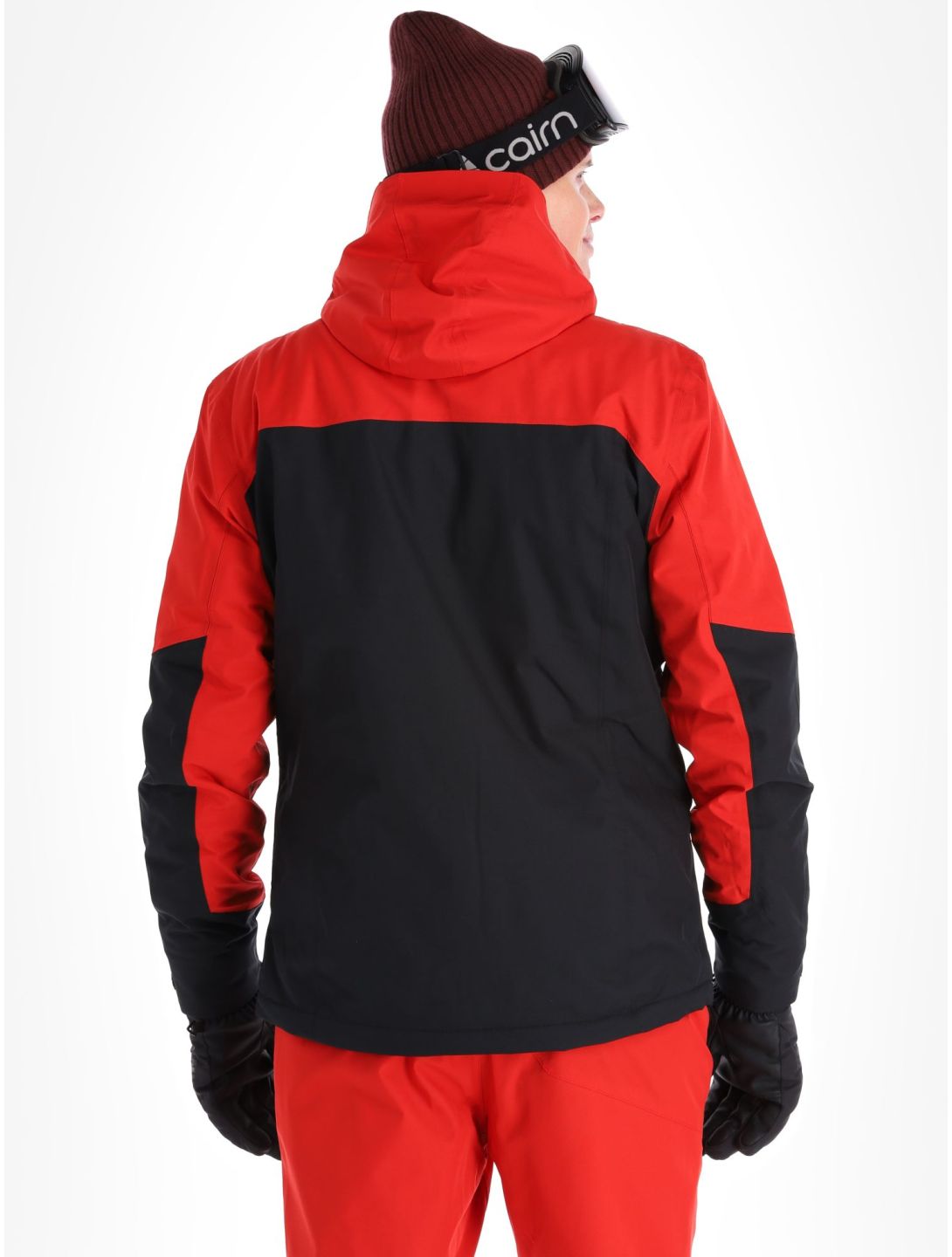 Maier Sports, Pajares ski jacket men Black / Salsa black, red 