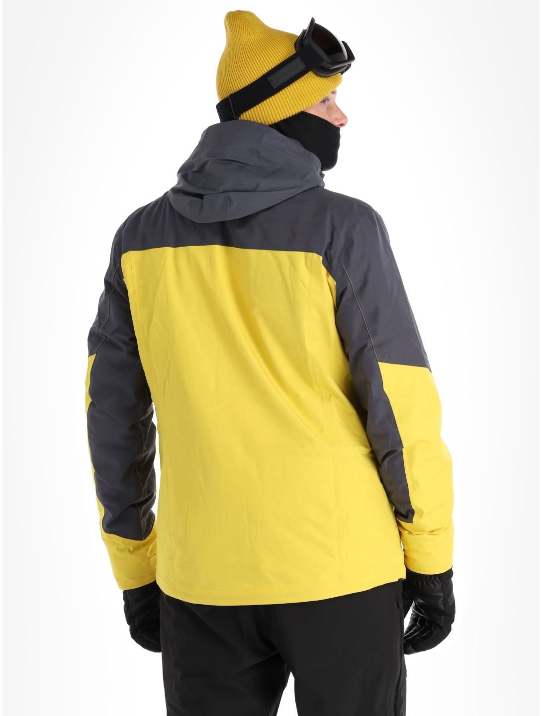 Maier Sports, Pajares ski jacket men Byzantin / Graphite grey, yellow 