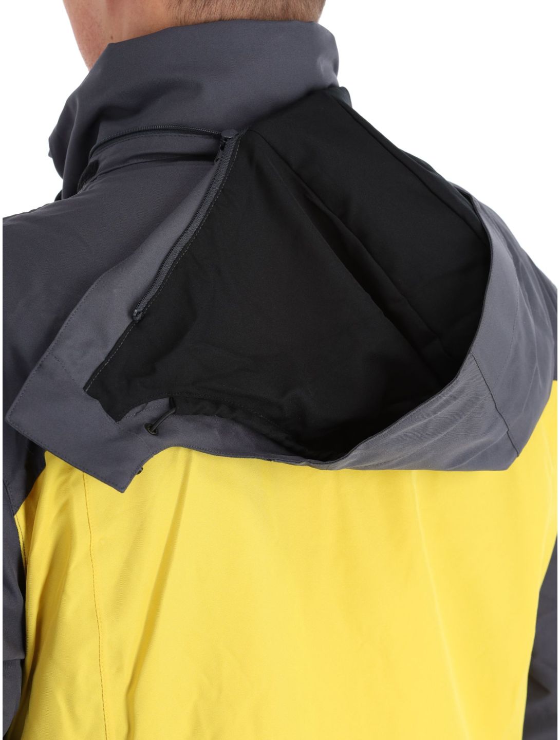 Maier Sports, Pajares ski jacket men Byzantin / Graphite grey, yellow 