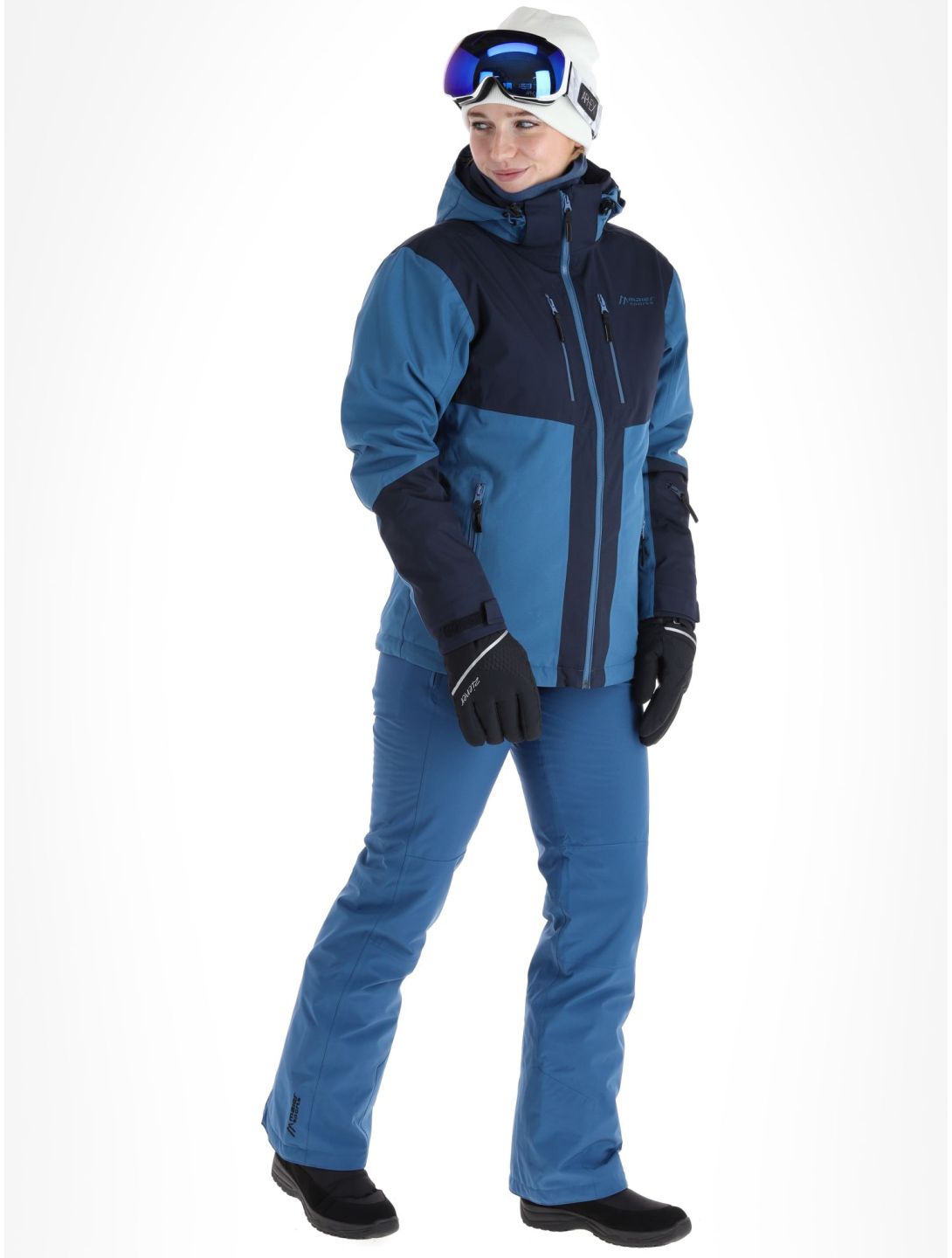 Maier Sports, Pinilla ski jacket women Viridian / Nightsky blue 