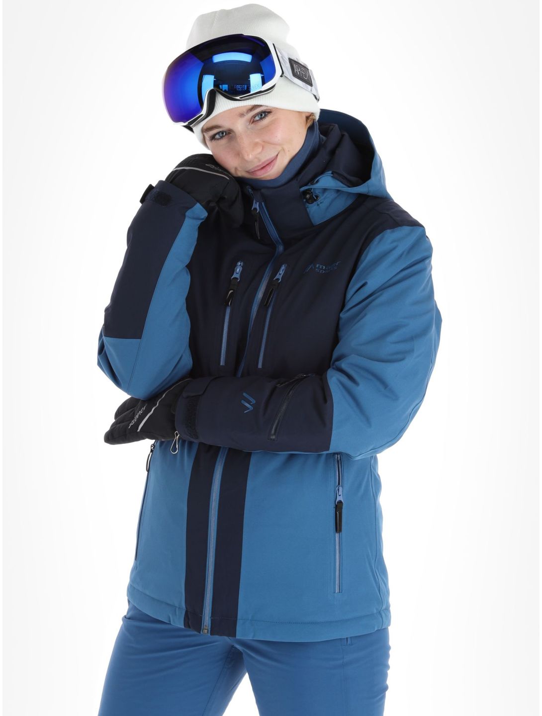 Maier Sports, Pinilla ski jacket women Viridian / Nightsky blue 