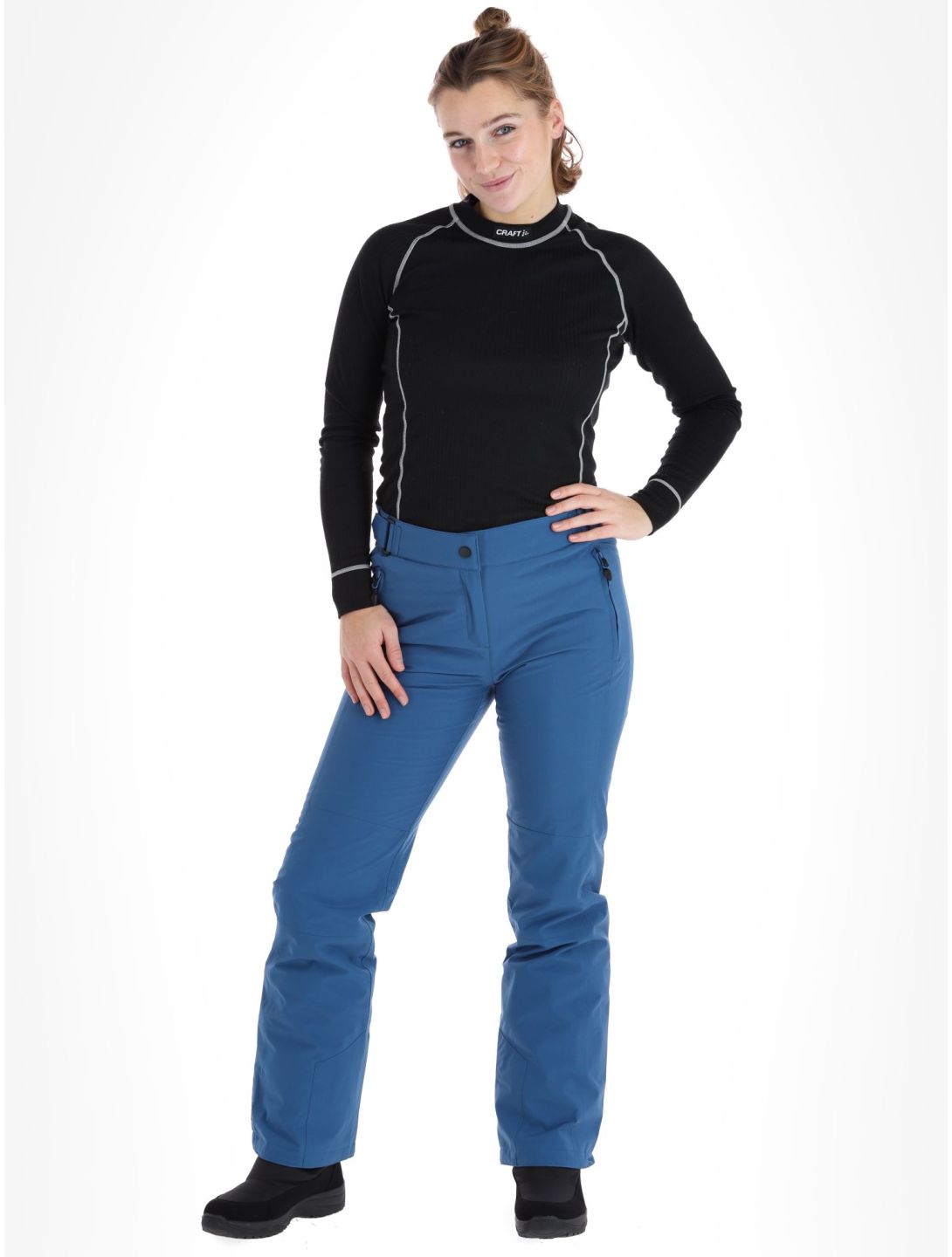 Maier Sports, Vroni slim ski pants women Viridian blue 