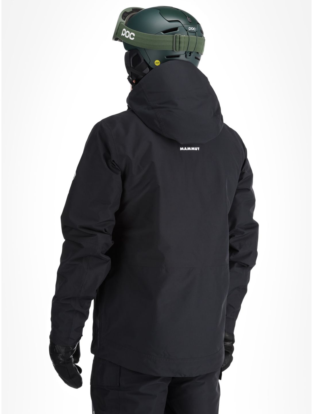 Mammut, Fall Line HS Thermo Hooded ski jacket men Black black 