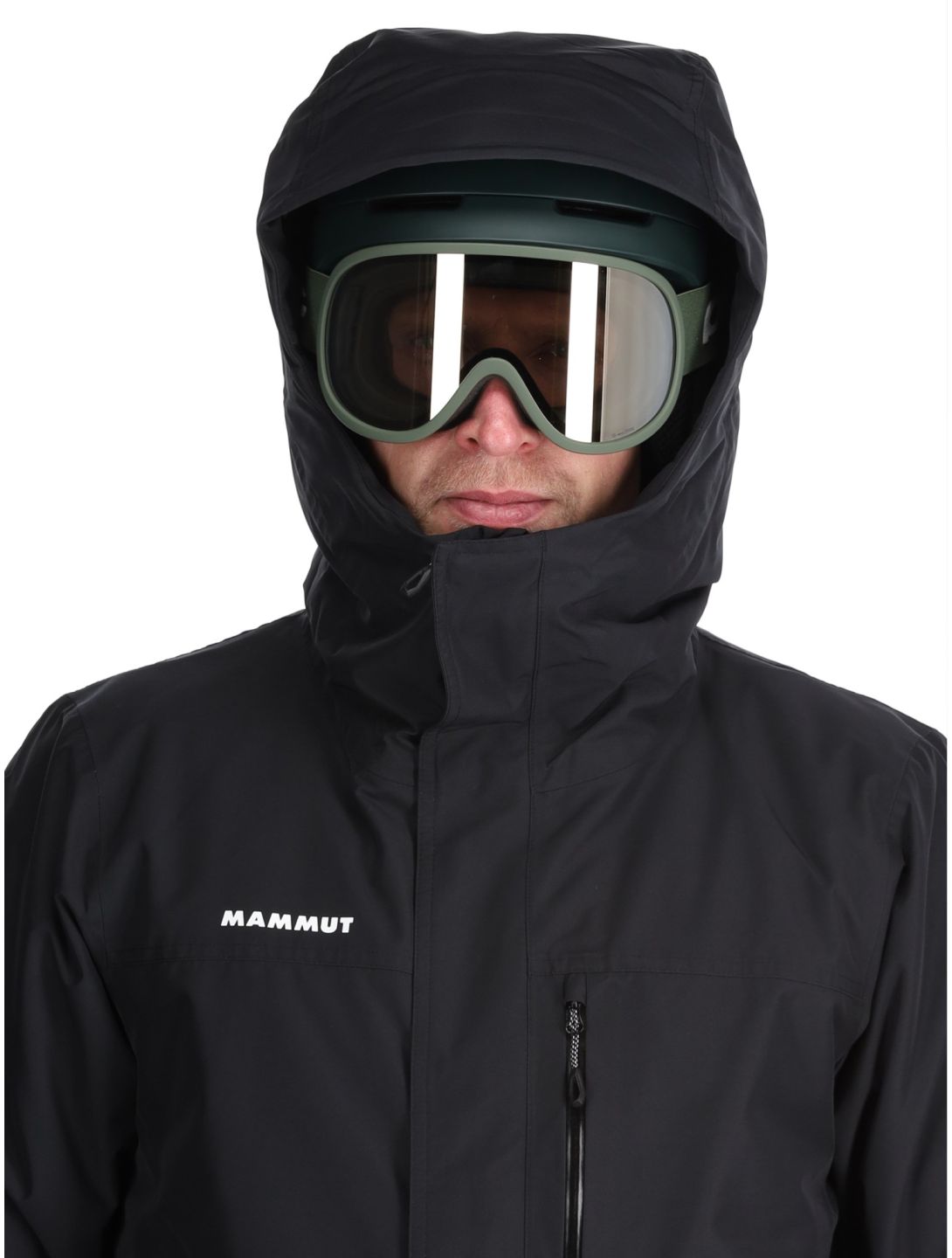 Mammut, Fall Line HS Thermo Hooded ski jacket men Black black 