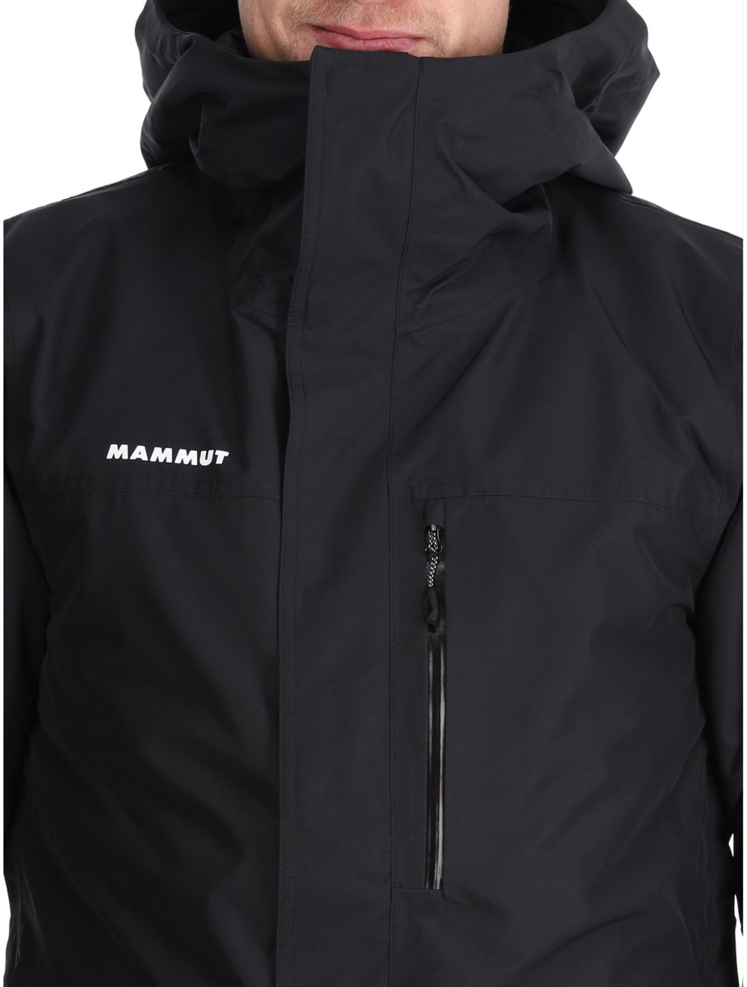 Mammut, Fall Line HS Thermo Hooded ski jacket men Black black 