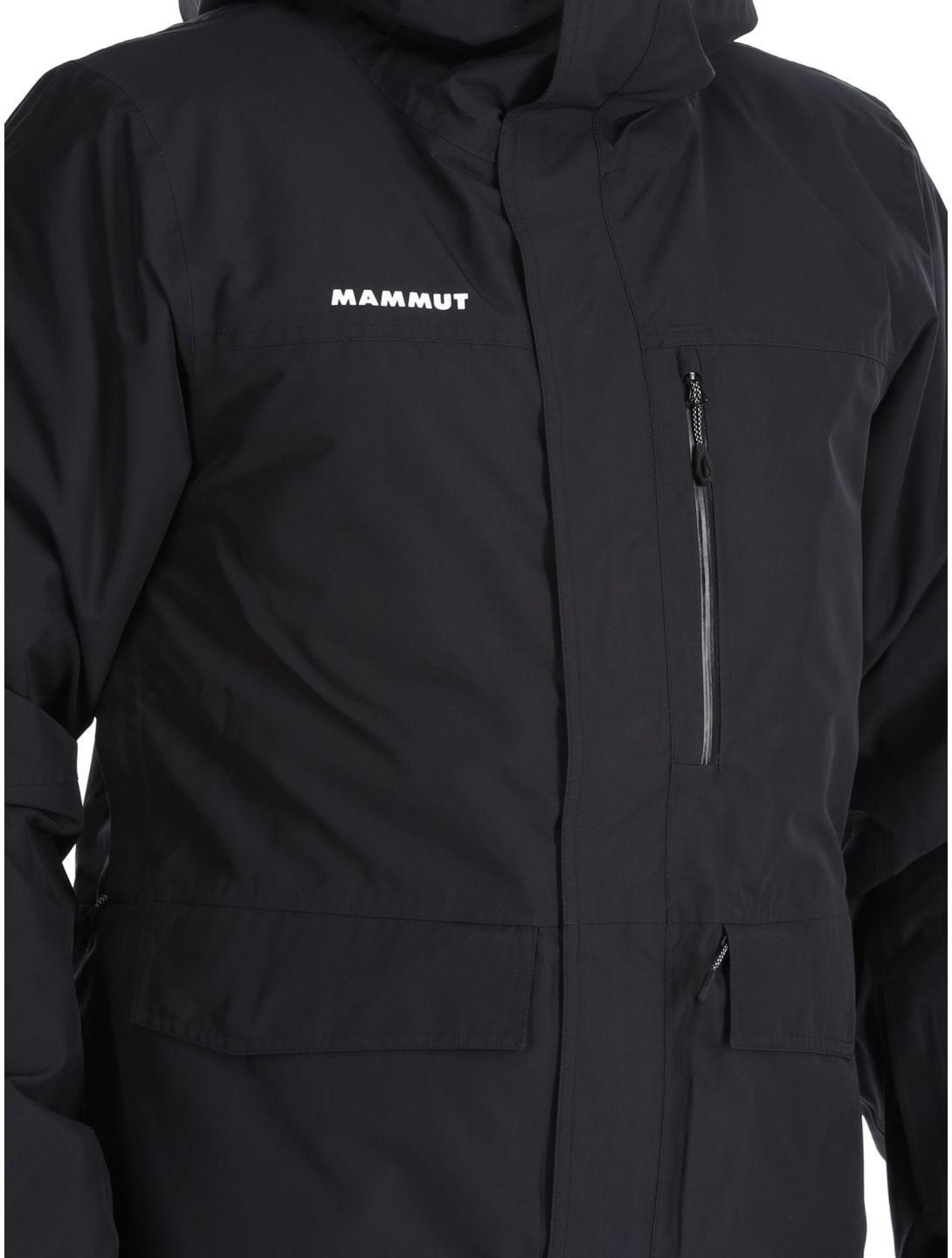 Mammut, Fall Line HS Thermo Hooded ski jacket men Black black 