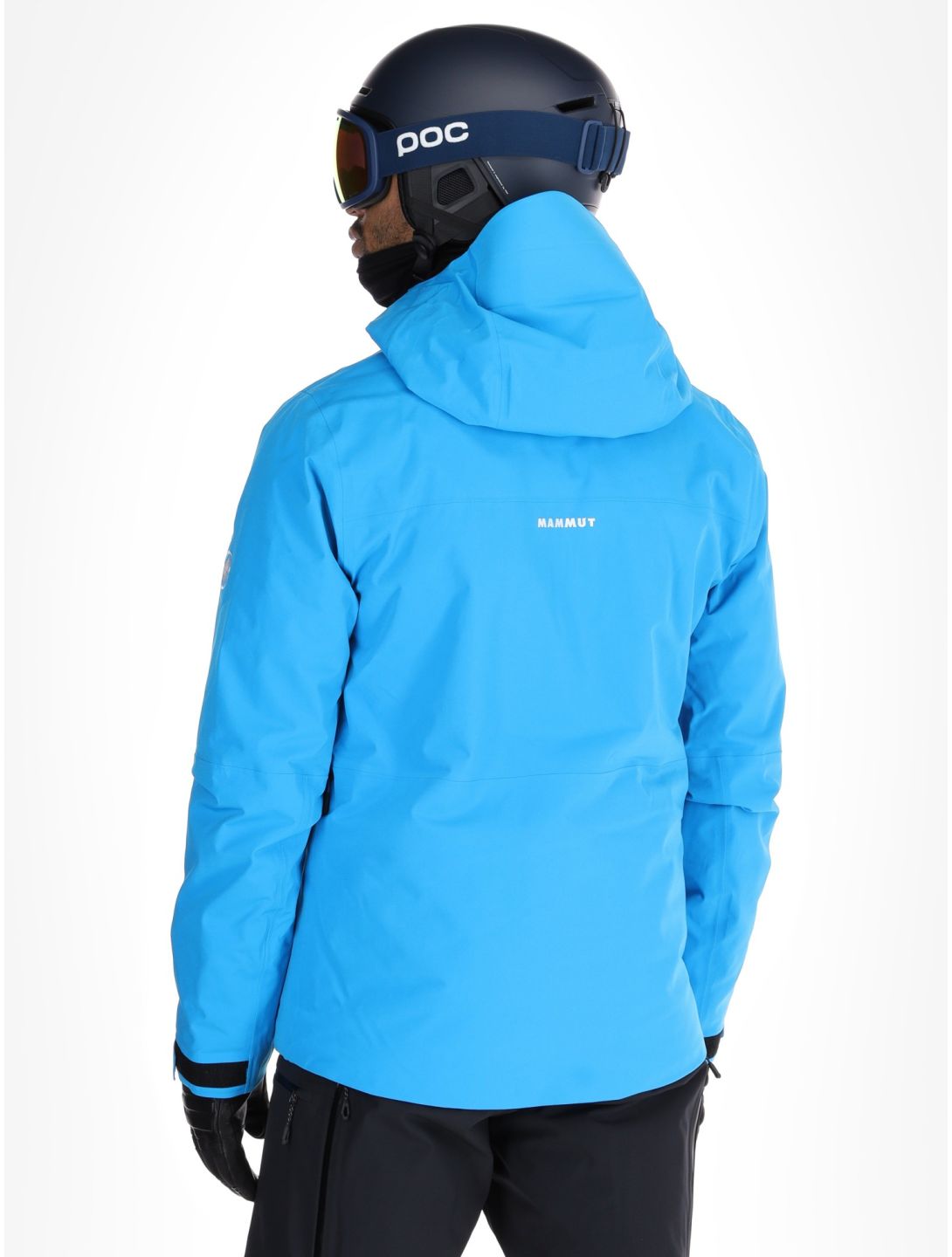 Mammut, Stoney HS Thermo Hooded ski jacket men Glacier Blue / Black black, blue 