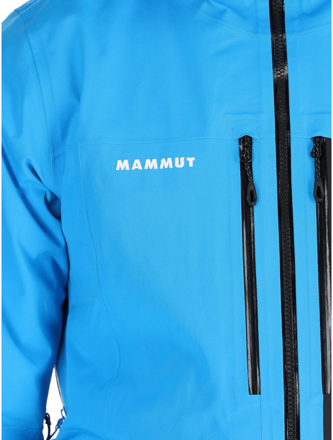 Mammut, Stoney HS Thermo Hooded ski jacket men Glacier Blue / Black black, blue 