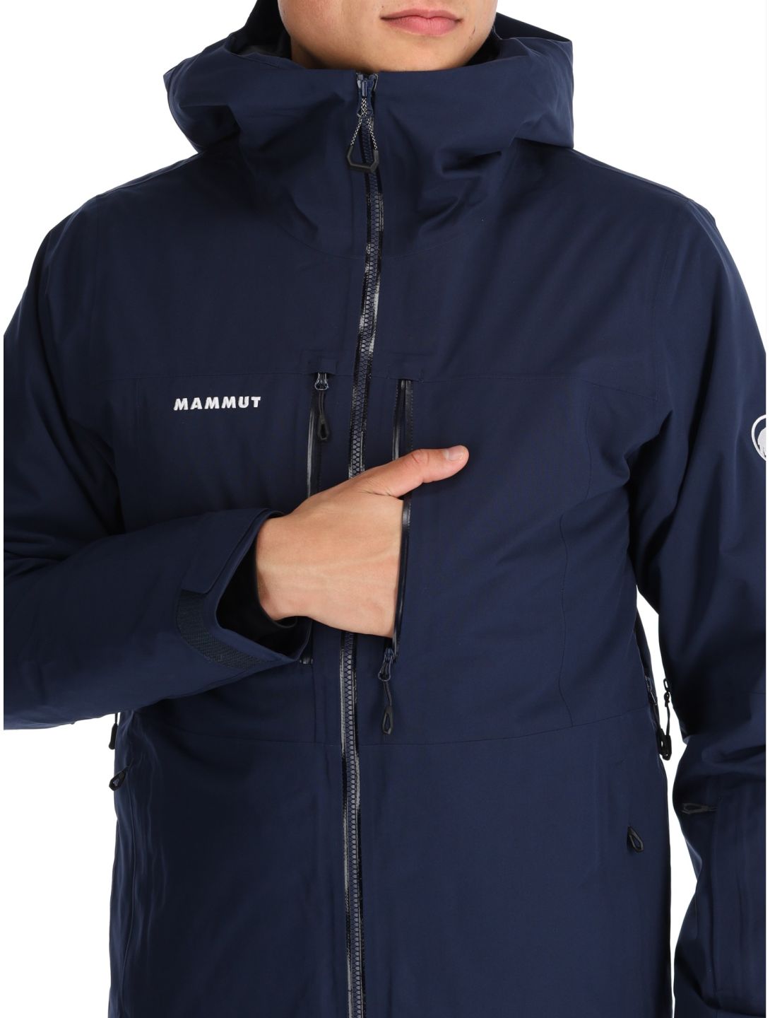 Mammut, Stoney HS Thermo Hooded ski jacket men Marine blue 