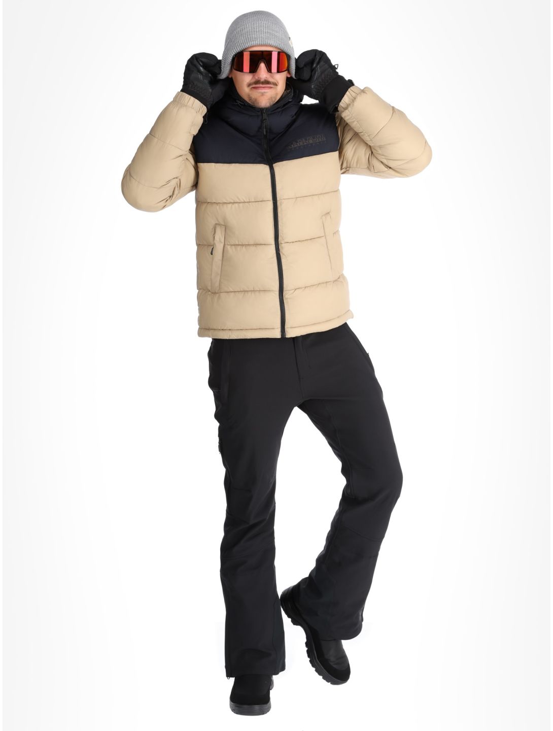 Napapijri, A-Hornelen ski jacket men Beige Rocky beige 