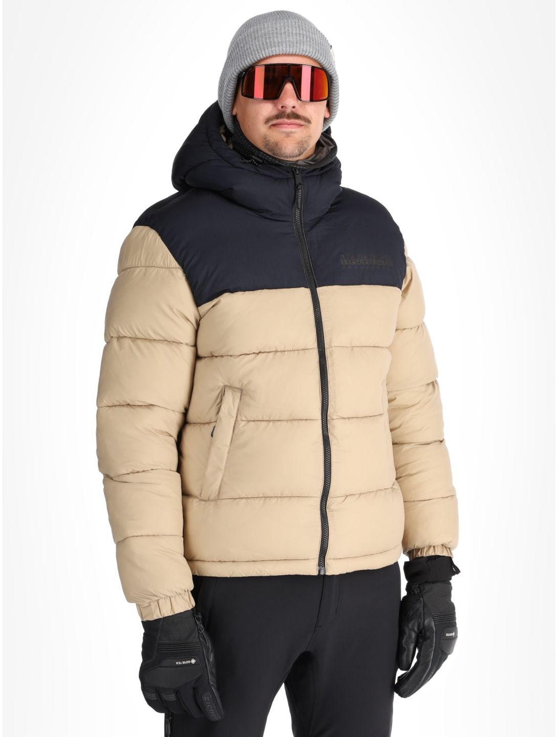 Napapijri, A-Hornelen ski jacket men Beige Rocky beige 