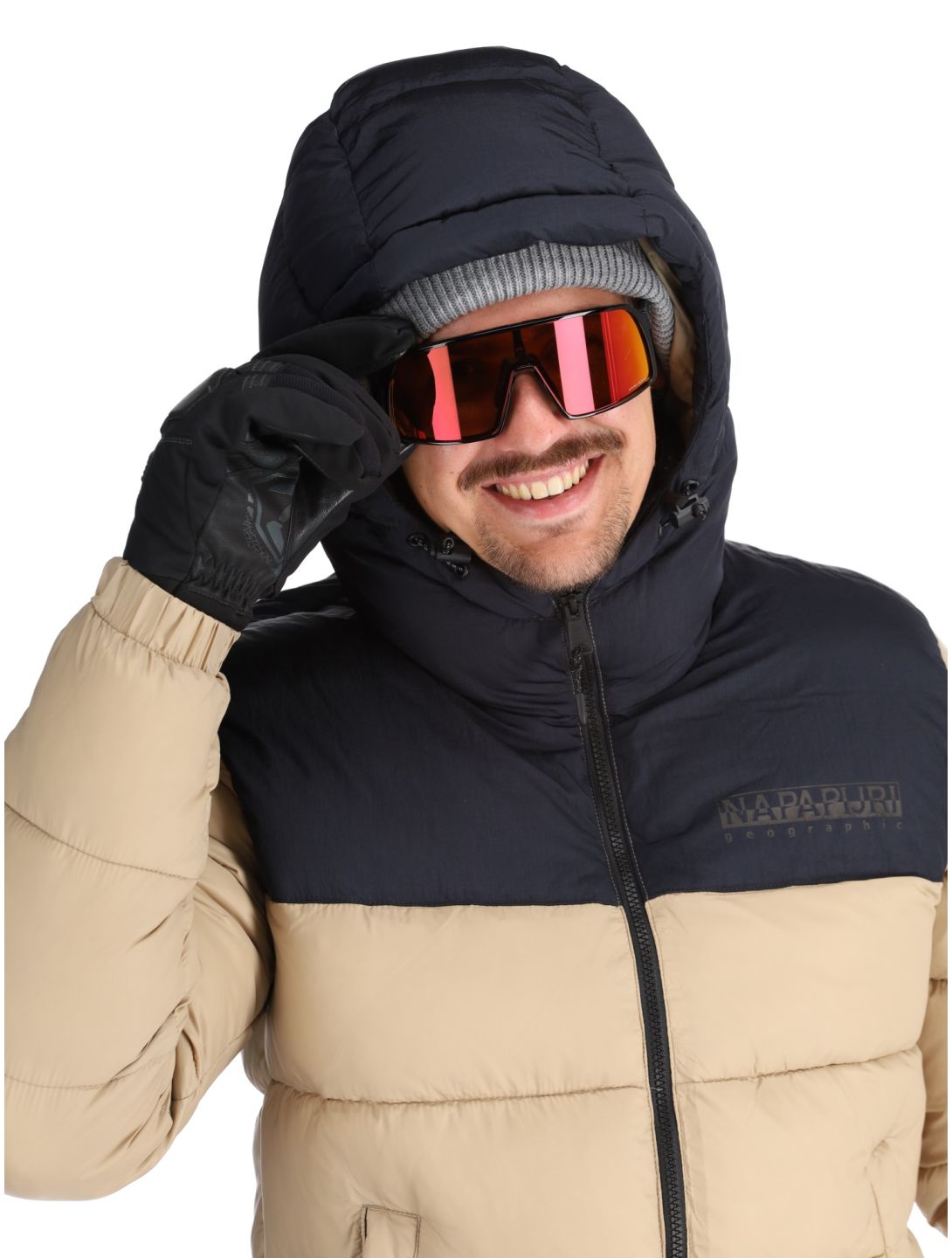 Napapijri, A-Hornelen ski jacket men Beige Rocky beige 