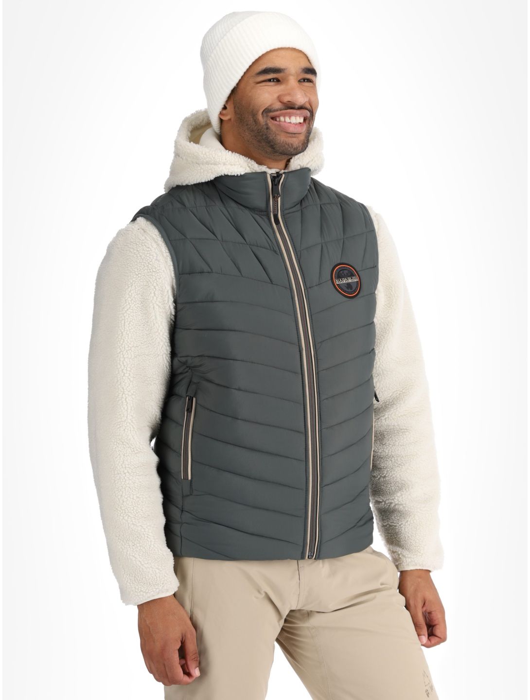 Napapijri, A-Lapaz V body warmer men Green Urban green 