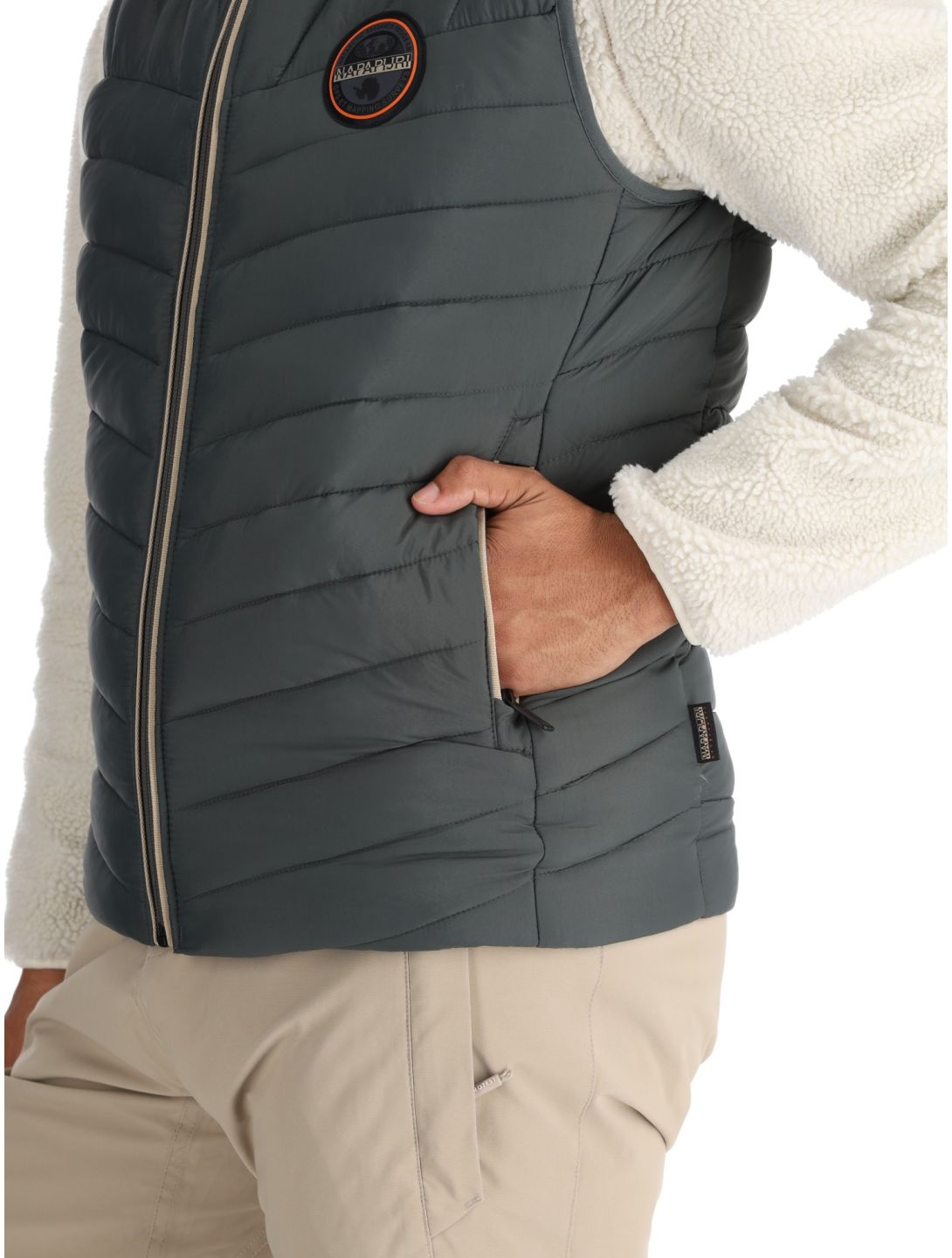 Napapijri, A-Lapaz V body warmer men Green Urban green 