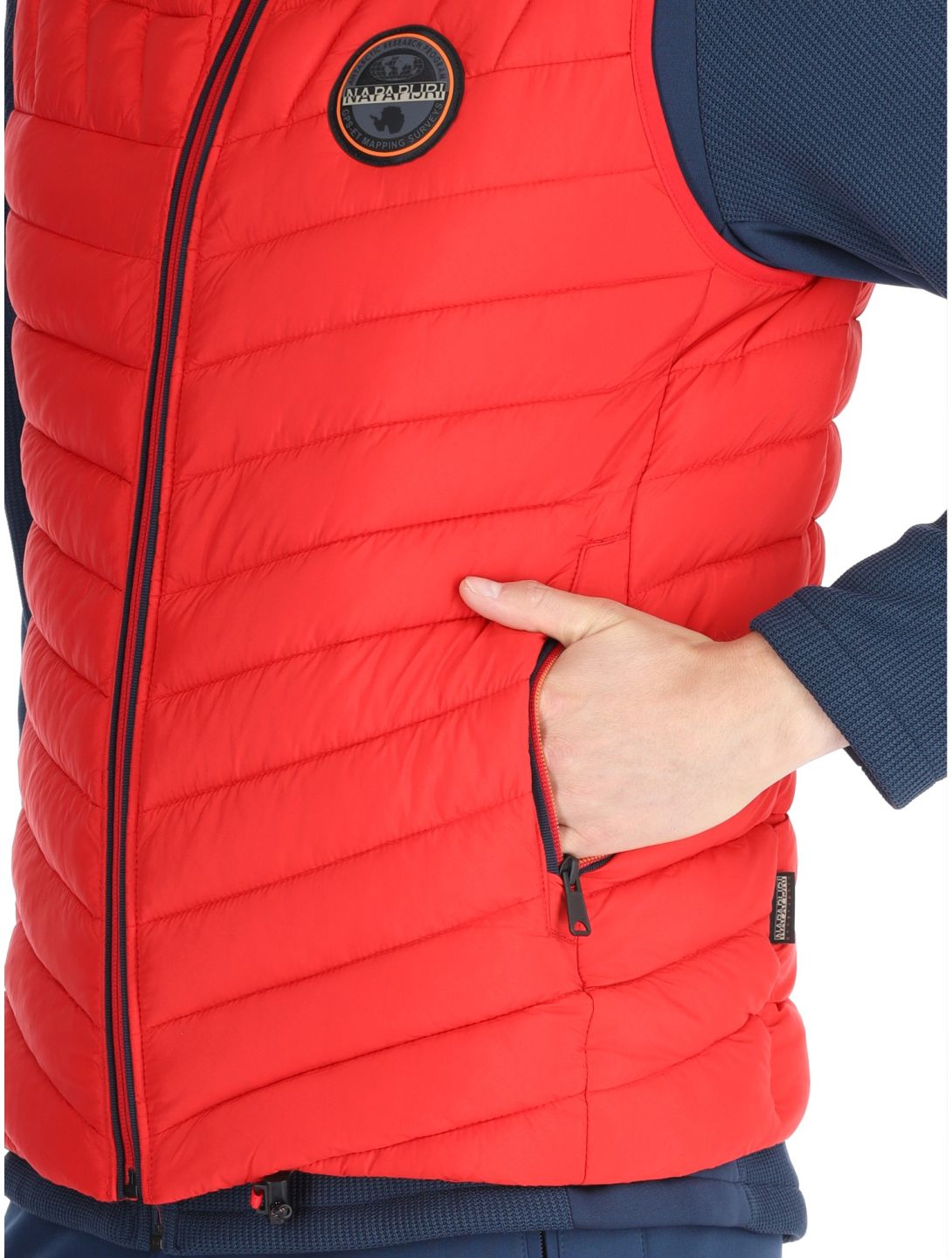 Napapijri, A-Lapaz V body warmer men Red Goji red 