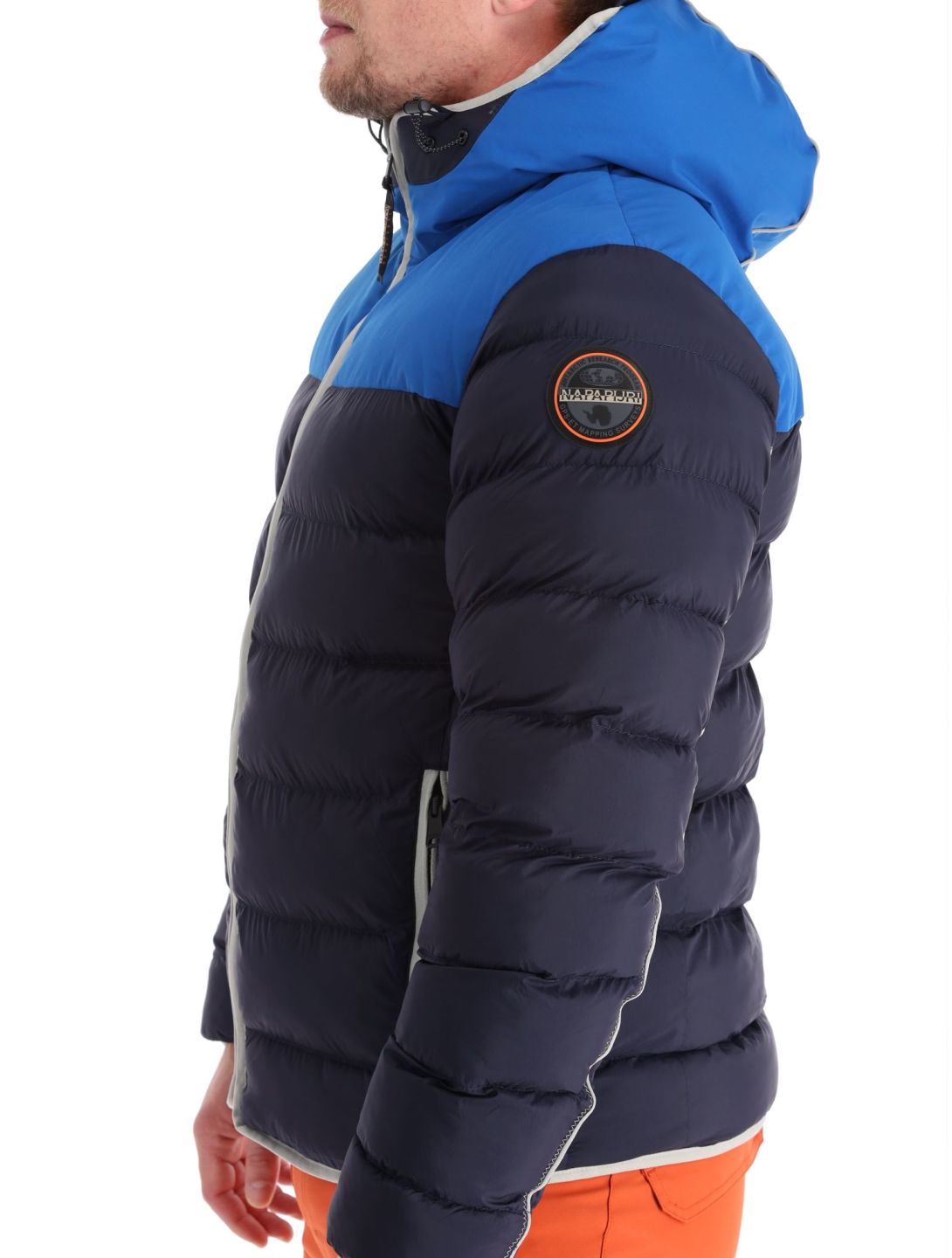 Napapijri, A-shackleton down jacket men Blu Marine blue 