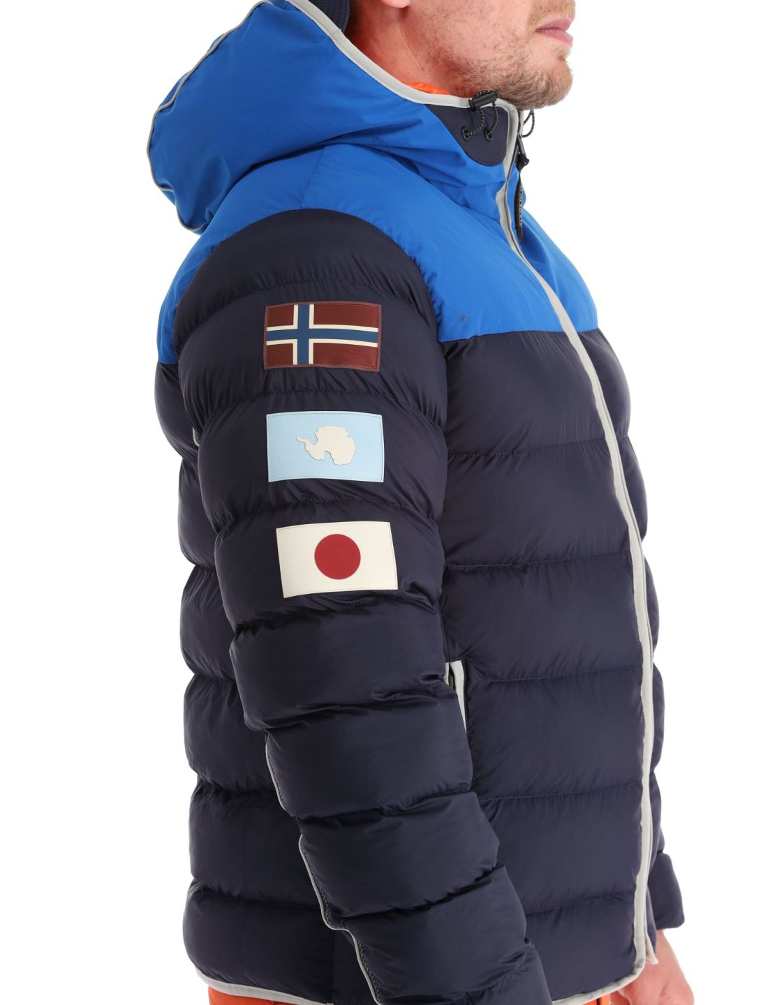 Napapijri, A-shackleton down jacket men Blu Marine blue 