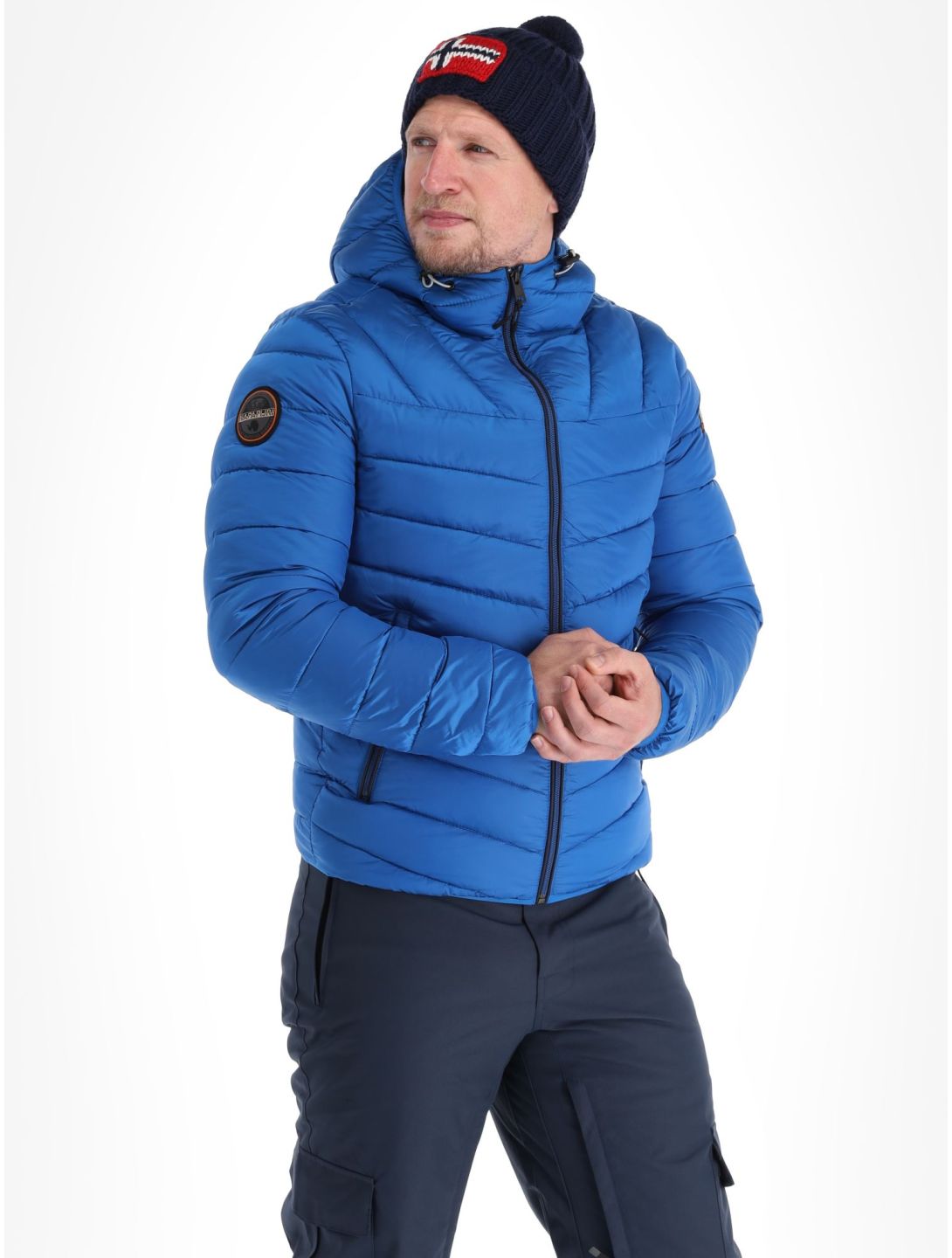 Napapijri, Aerons H 3 down jacket men Blue Classic blue 