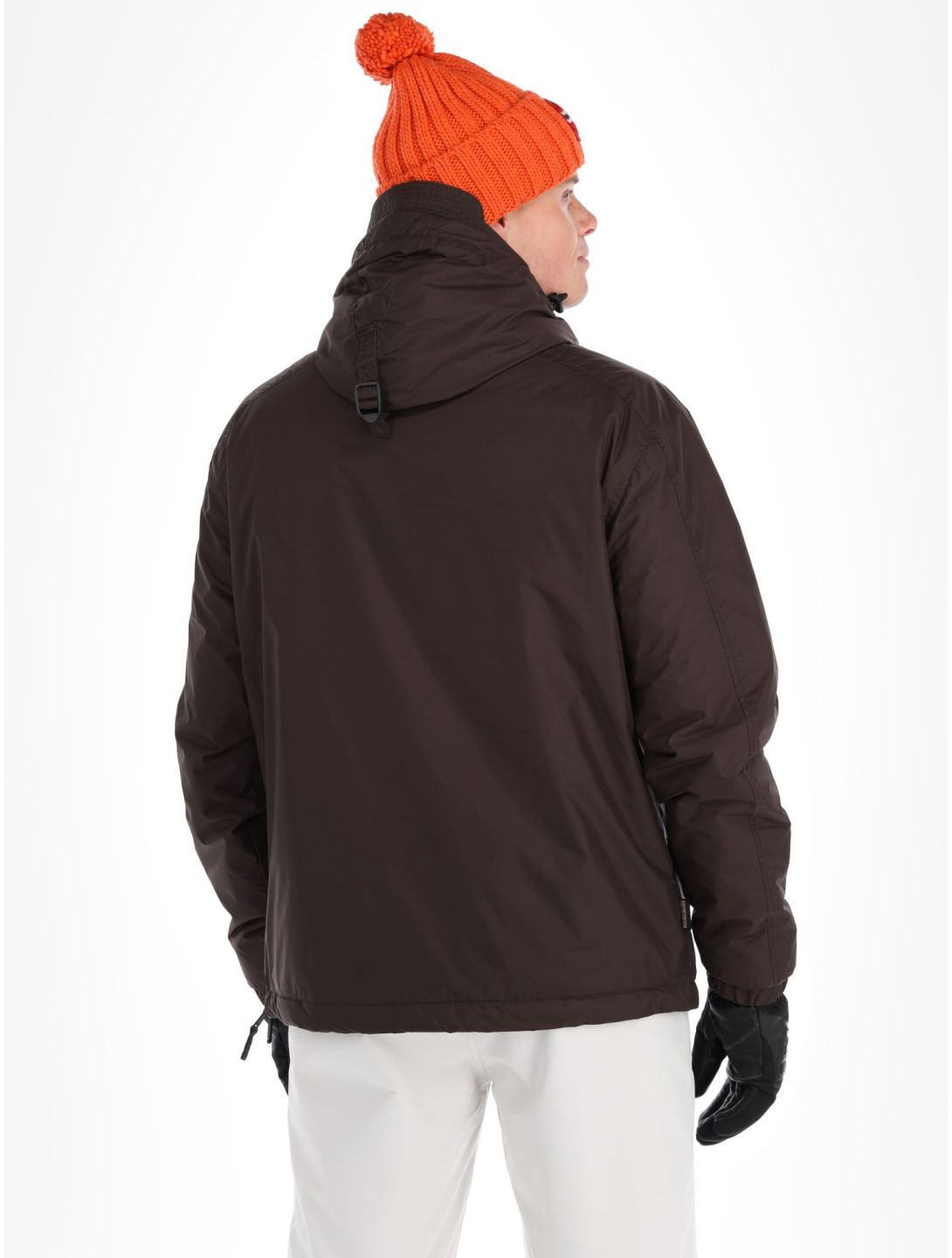 Napapijri, Northfarer 2.0 Wint winter anorak men Brown Ebony grey 