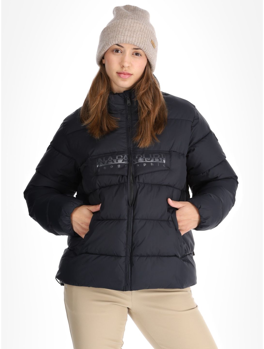 Napapijri, Puffer open W ski jacket women Black black 