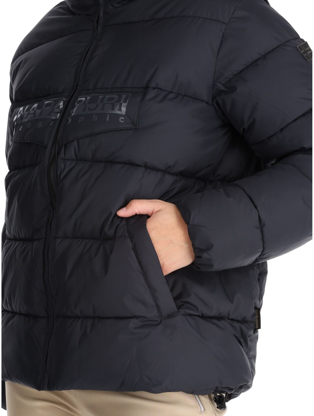 Napapijri, Puffer open W ski jacket women Black black 