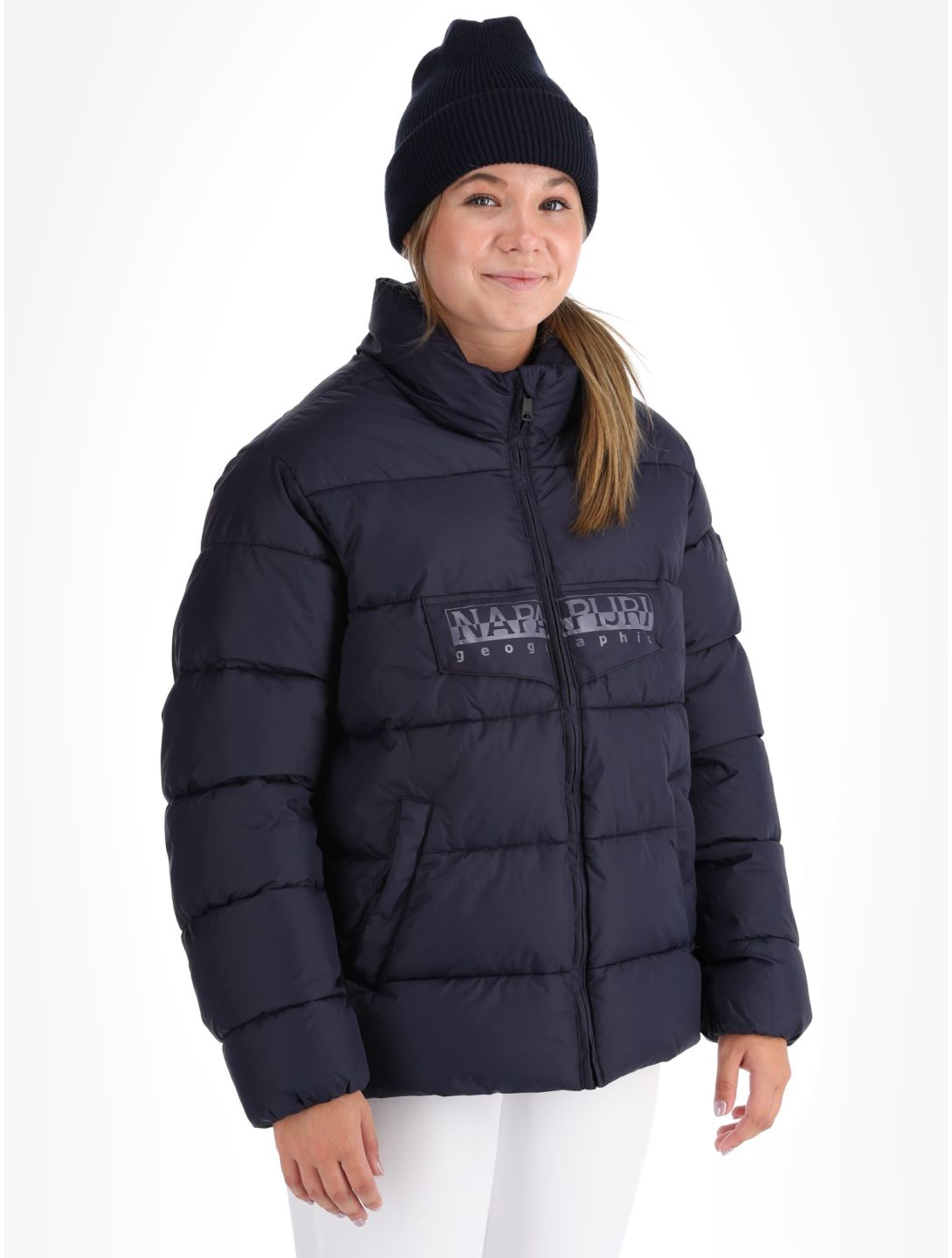 Napapijri, Puffer open W ski jacket women Blue Marine blue 