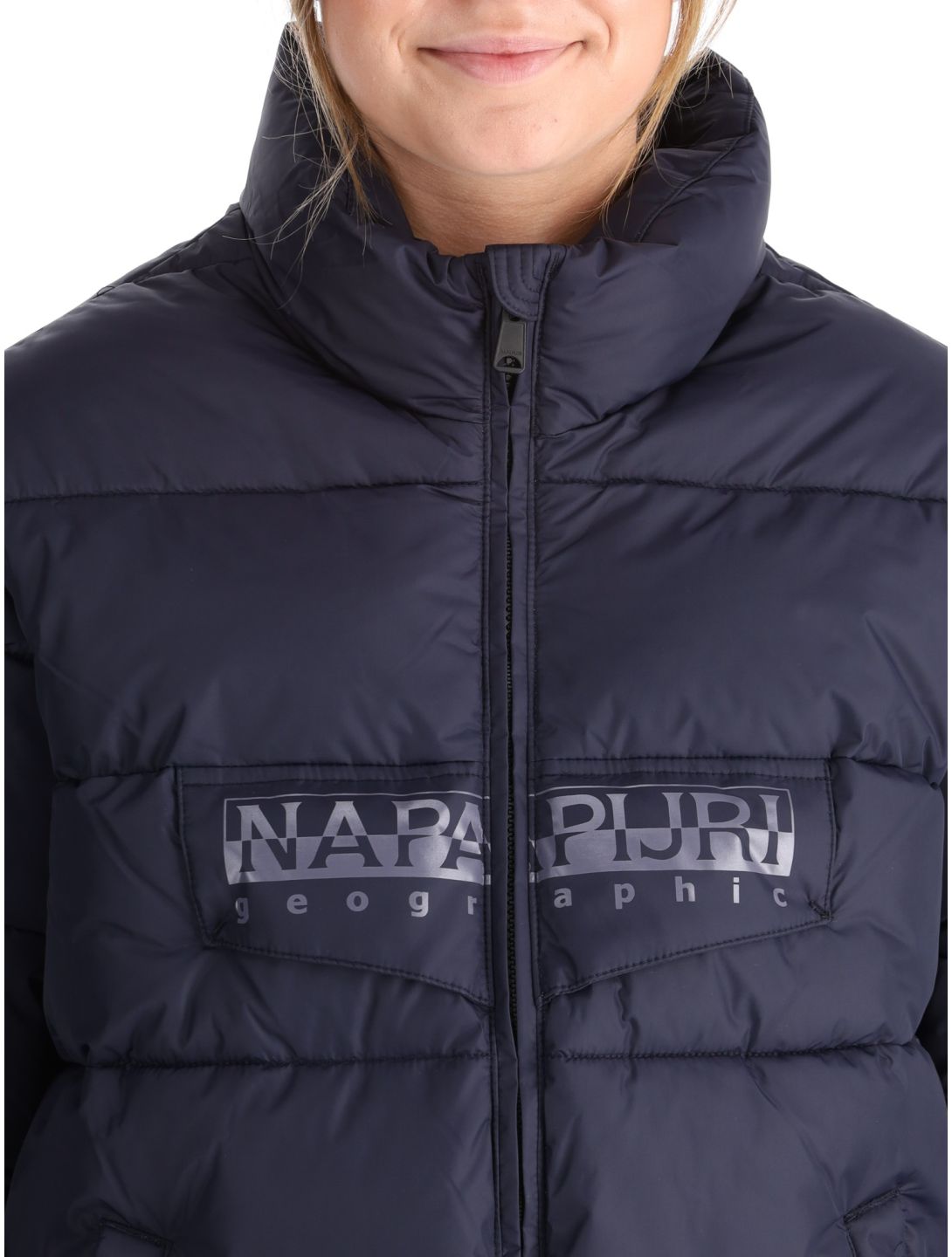 Napapijri, Puffer open W ski jacket women Blue Marine blue 