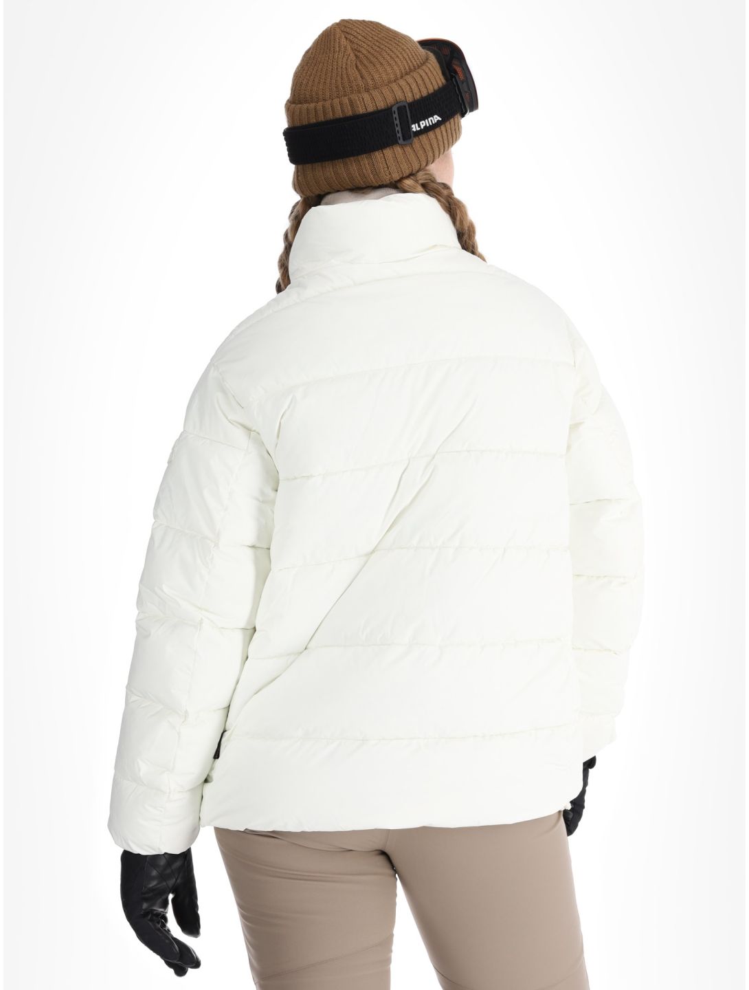 Napapijri, Puffer open W ski jacket women White Heron white 