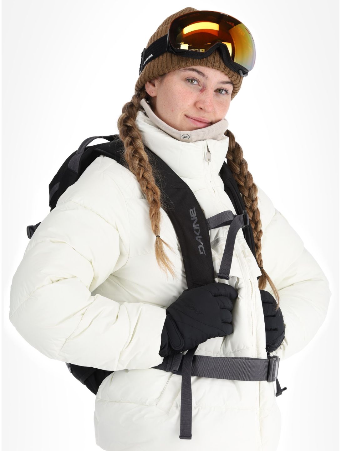 Napapijri, Puffer open W ski jacket women White Heron white 