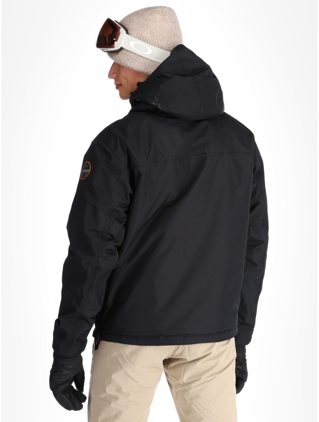 Napapijri, Rainforest Next winter anorak men Black black 