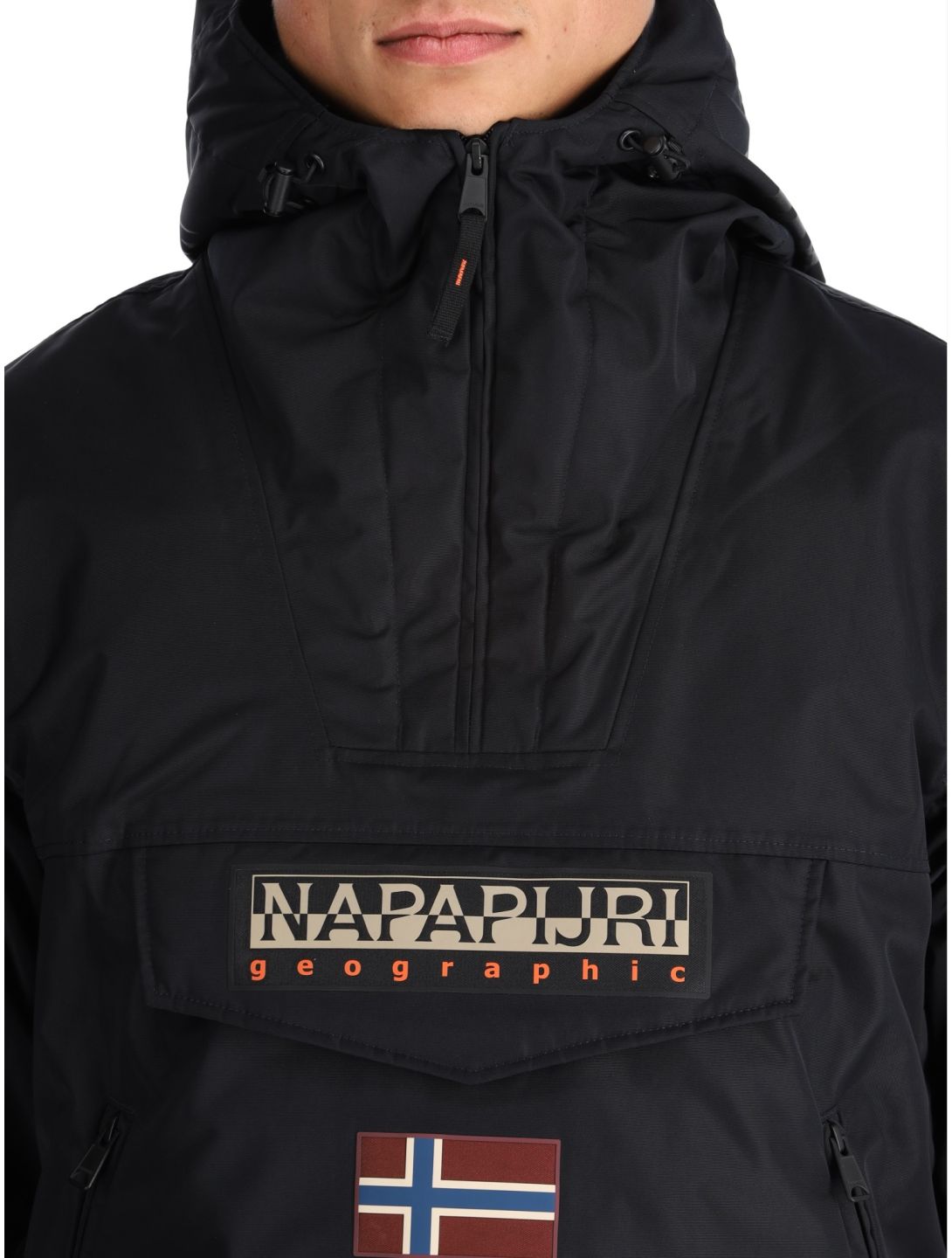 Napapijri, Rainforest Next winter anorak men Black black 