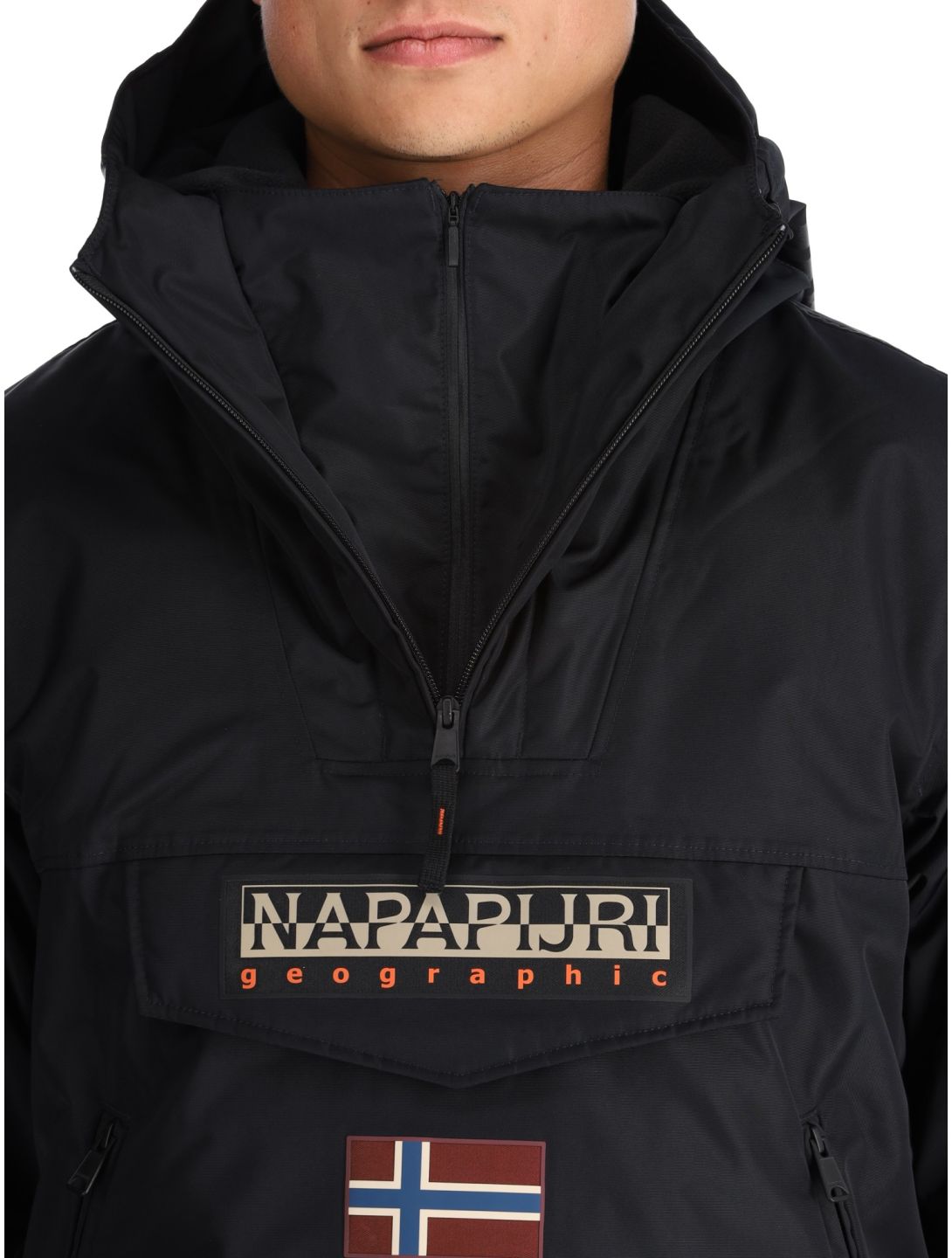 Napapijri, Rainforest Next winter anorak men Black black 