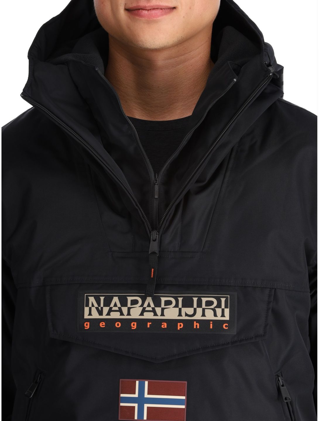 Napapijri, Rainforest Next winter anorak men Black black 