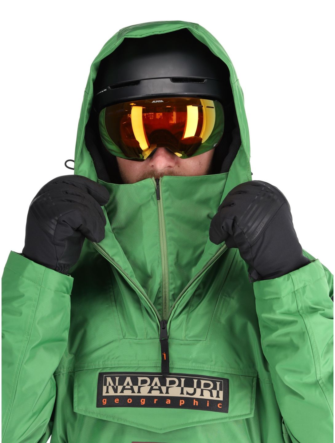 Napapijri, Rainforest Next winter anorak men Kelly Green green 