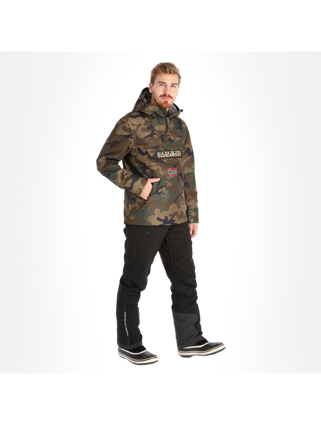 Napapijri Rainforest Pkt Prt 1 winter anorak men Camo brown SkiWebShop