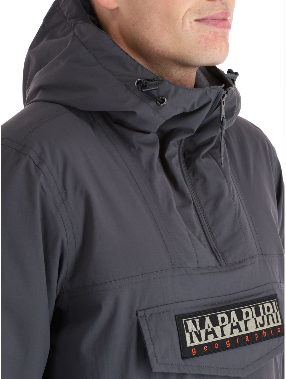 Napapijri, Rainforest Pocket 2 winter anorak men Dark Grey Solid grey 